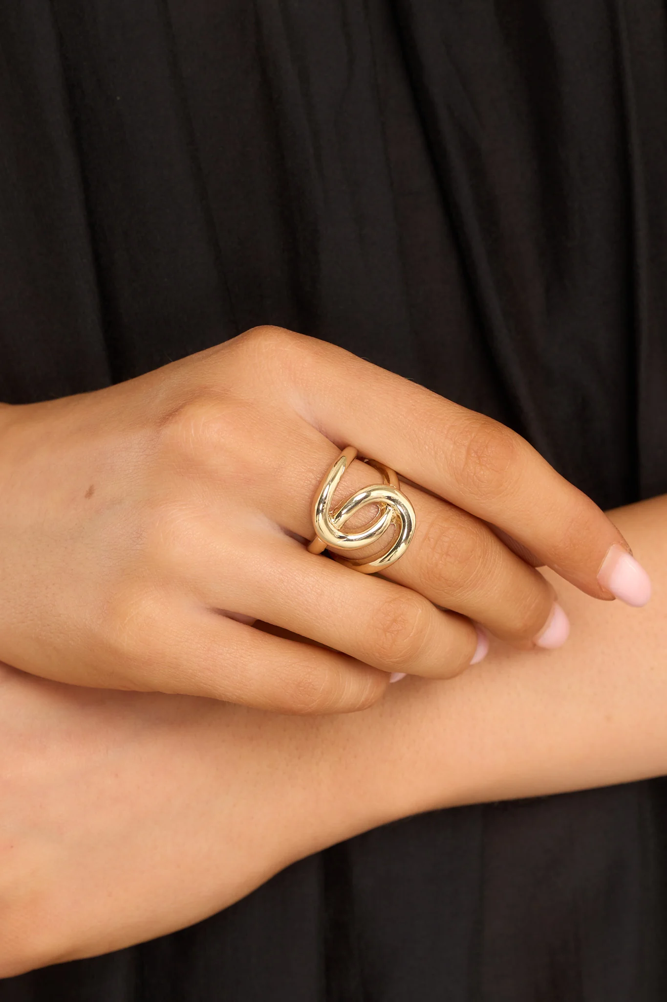 Twisted Romance Gold Ring