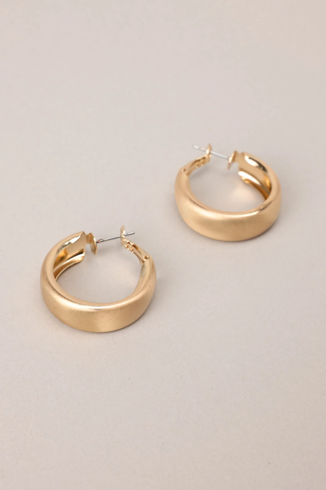Ripples Of Reflection Gold Hoop Earrings