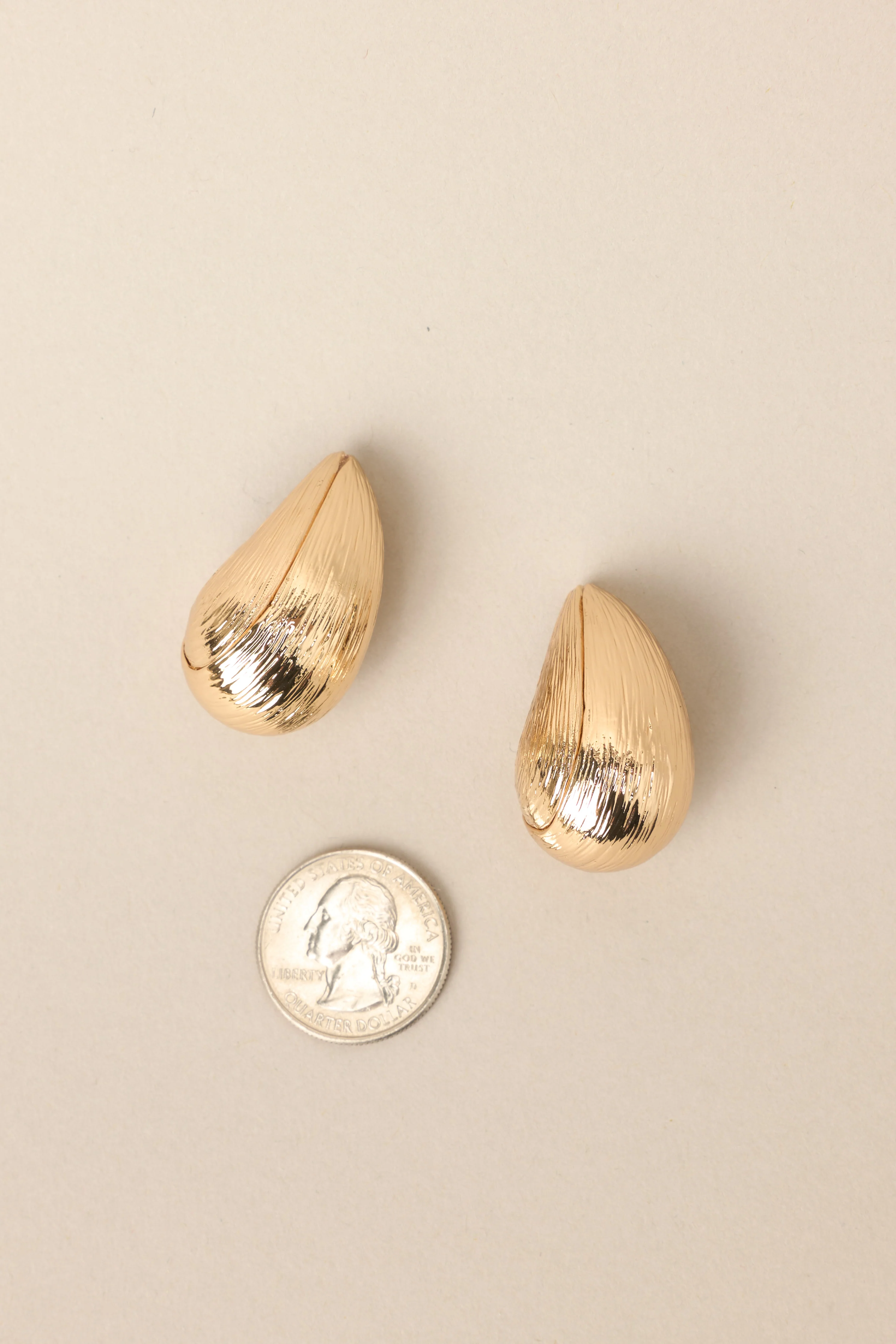 Sneak Around Gold Earrings
