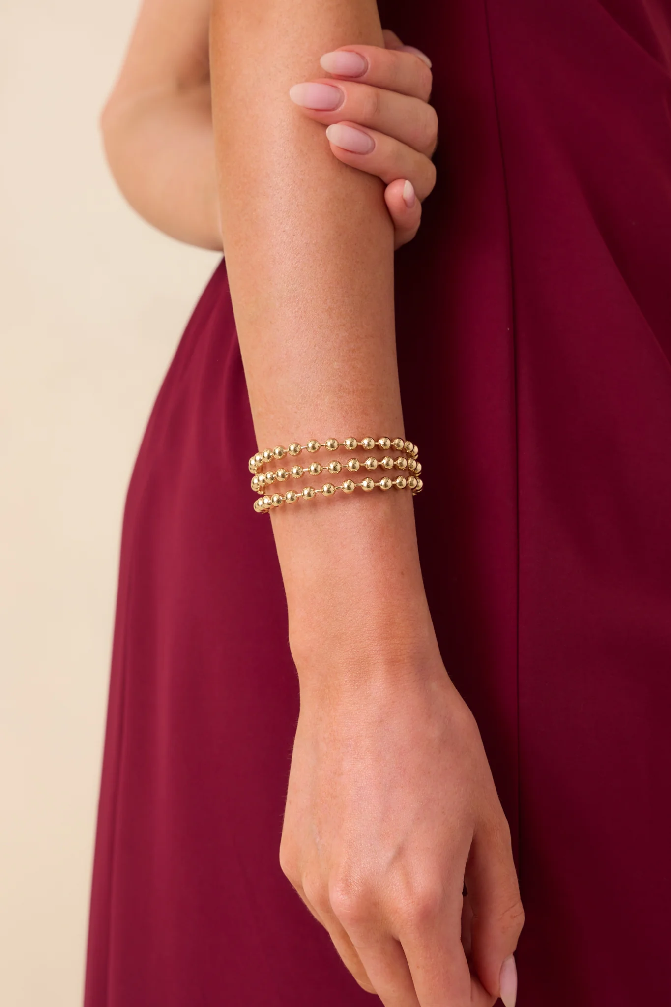 Can Never Go Wrong Gold Layered Cuff Bracelet