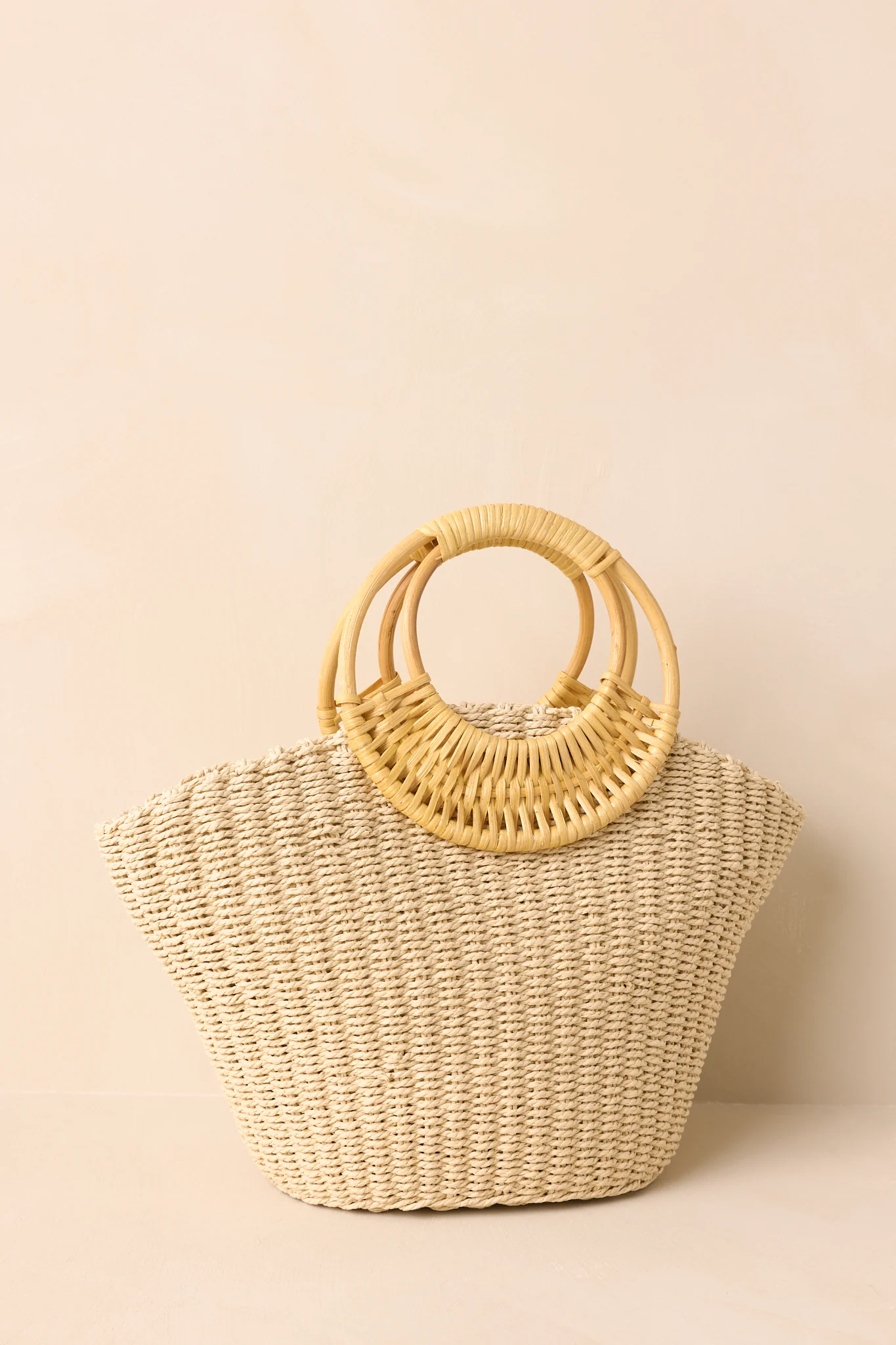 The Calm Of The Coast Ivory Raffia Woven Handbag