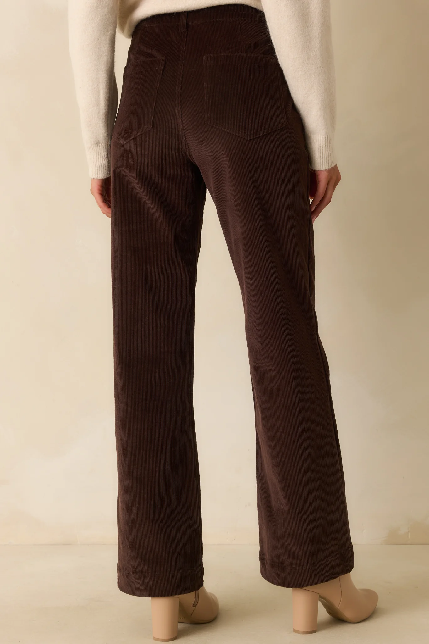 Chocolate Brown Cotton Corduroy Pants
