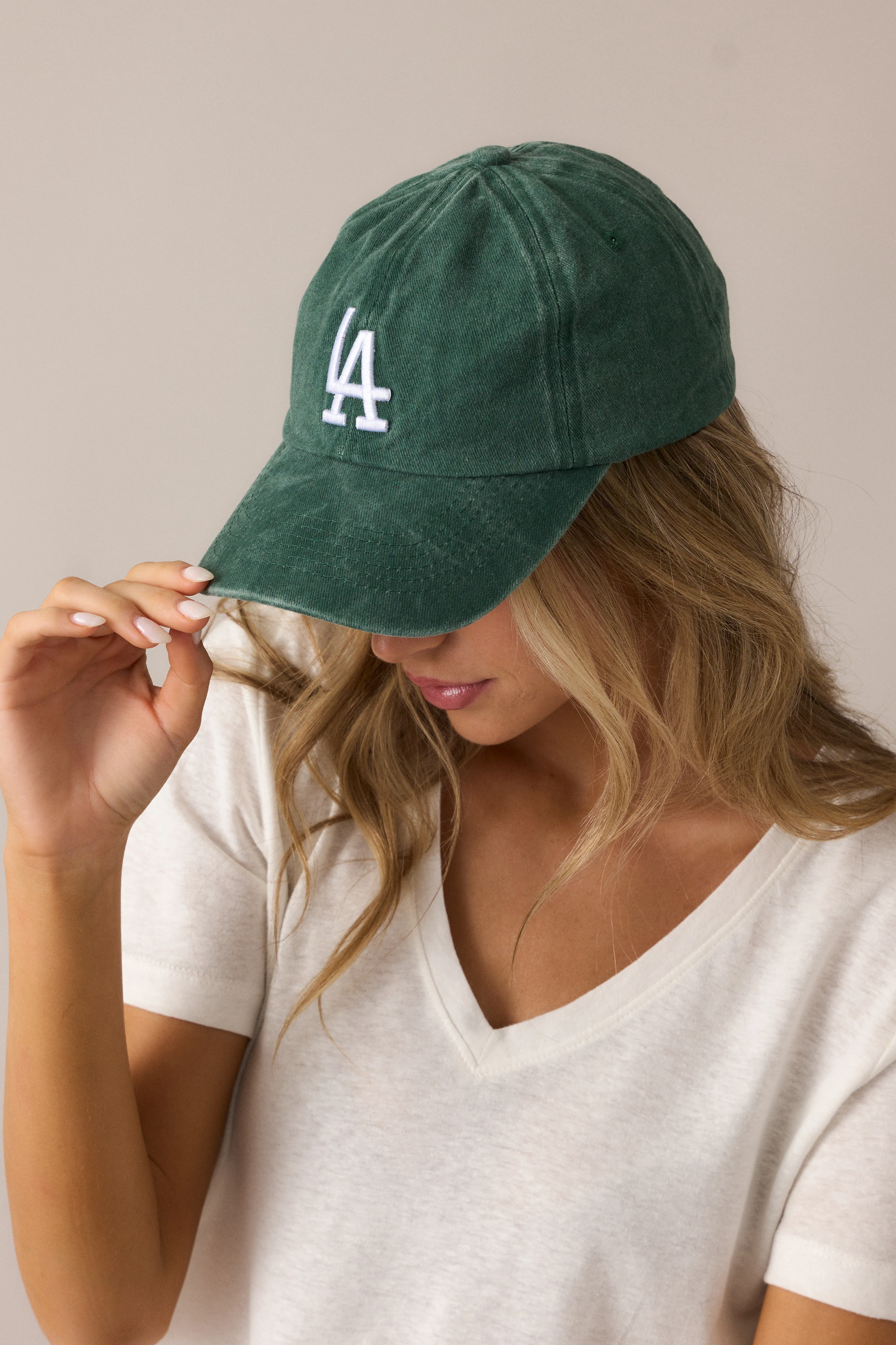 Ballpark Breeze Washed Emerald Los Angeles Hat