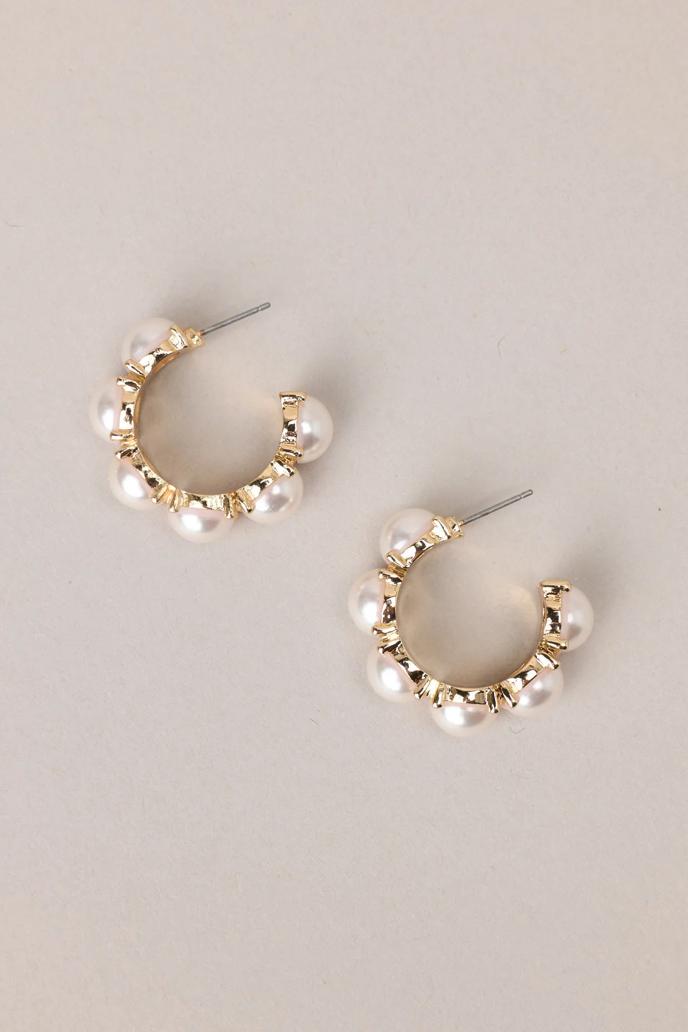 Radiant Finesse Pearl Hoop Earrings