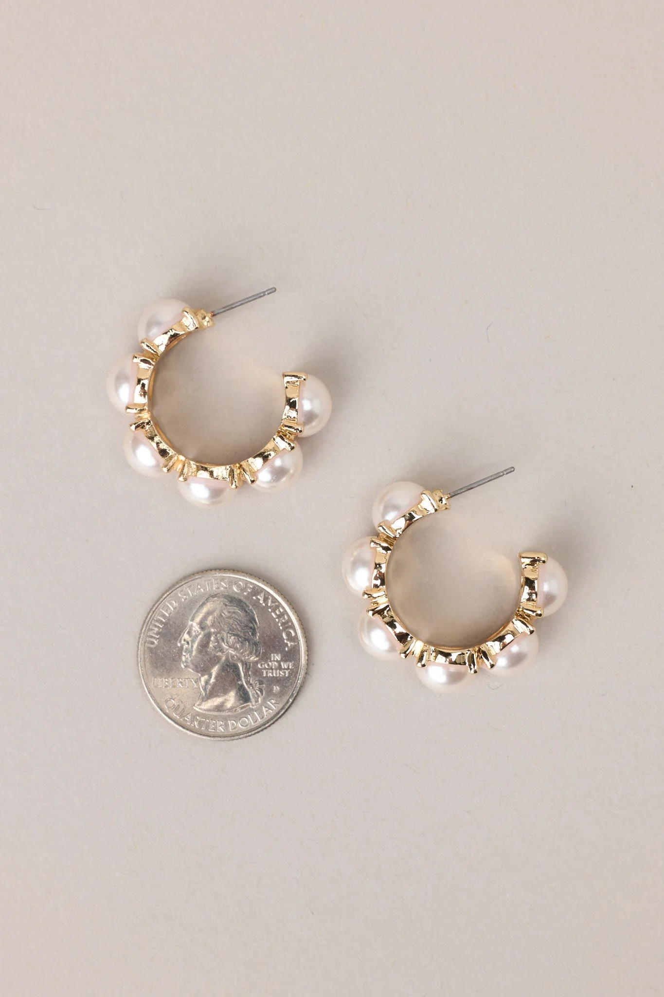 Radiant Finesse Pearl Hoop Earrings
