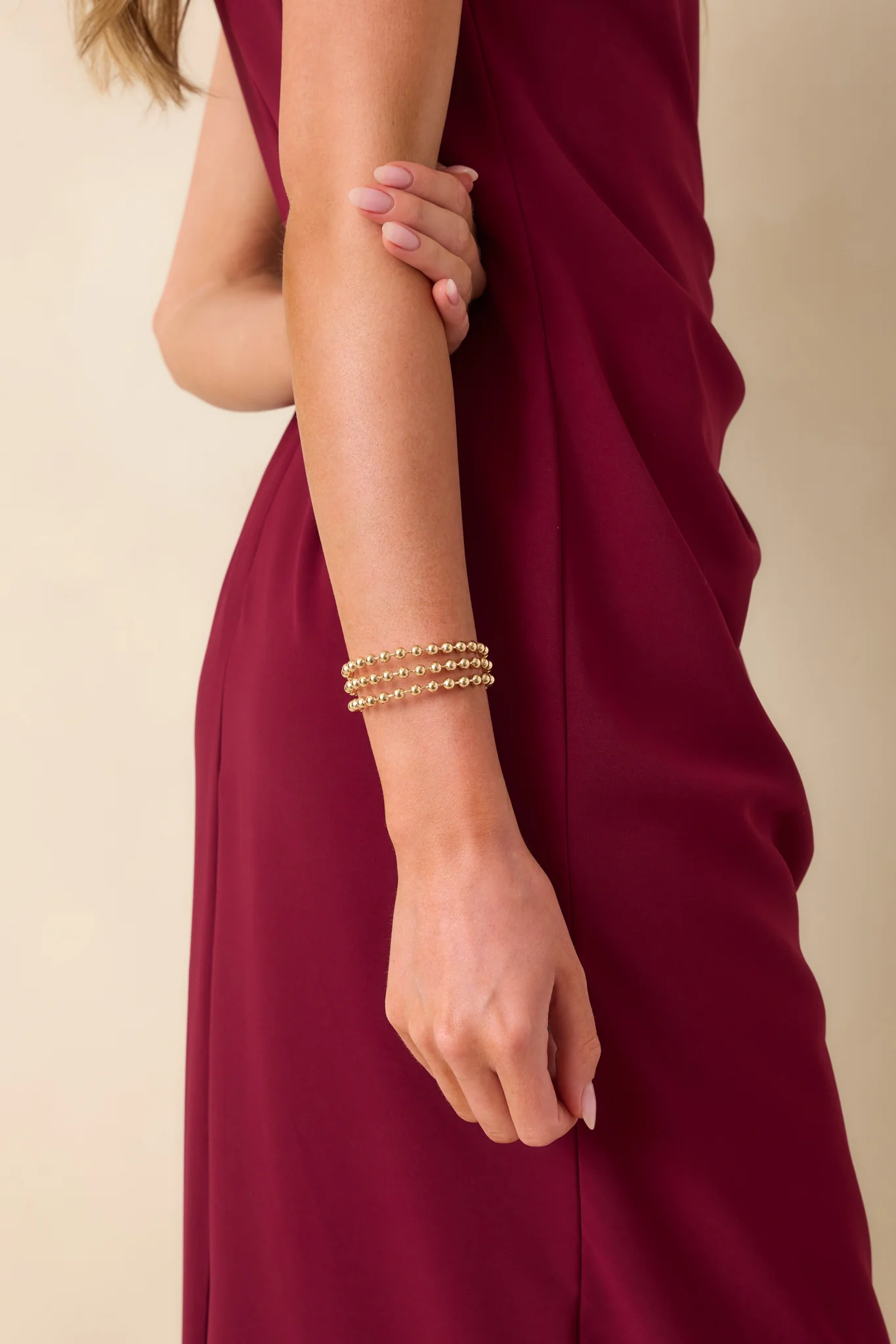 Can Never Go Wrong Gold Layered Cuff Bracelet