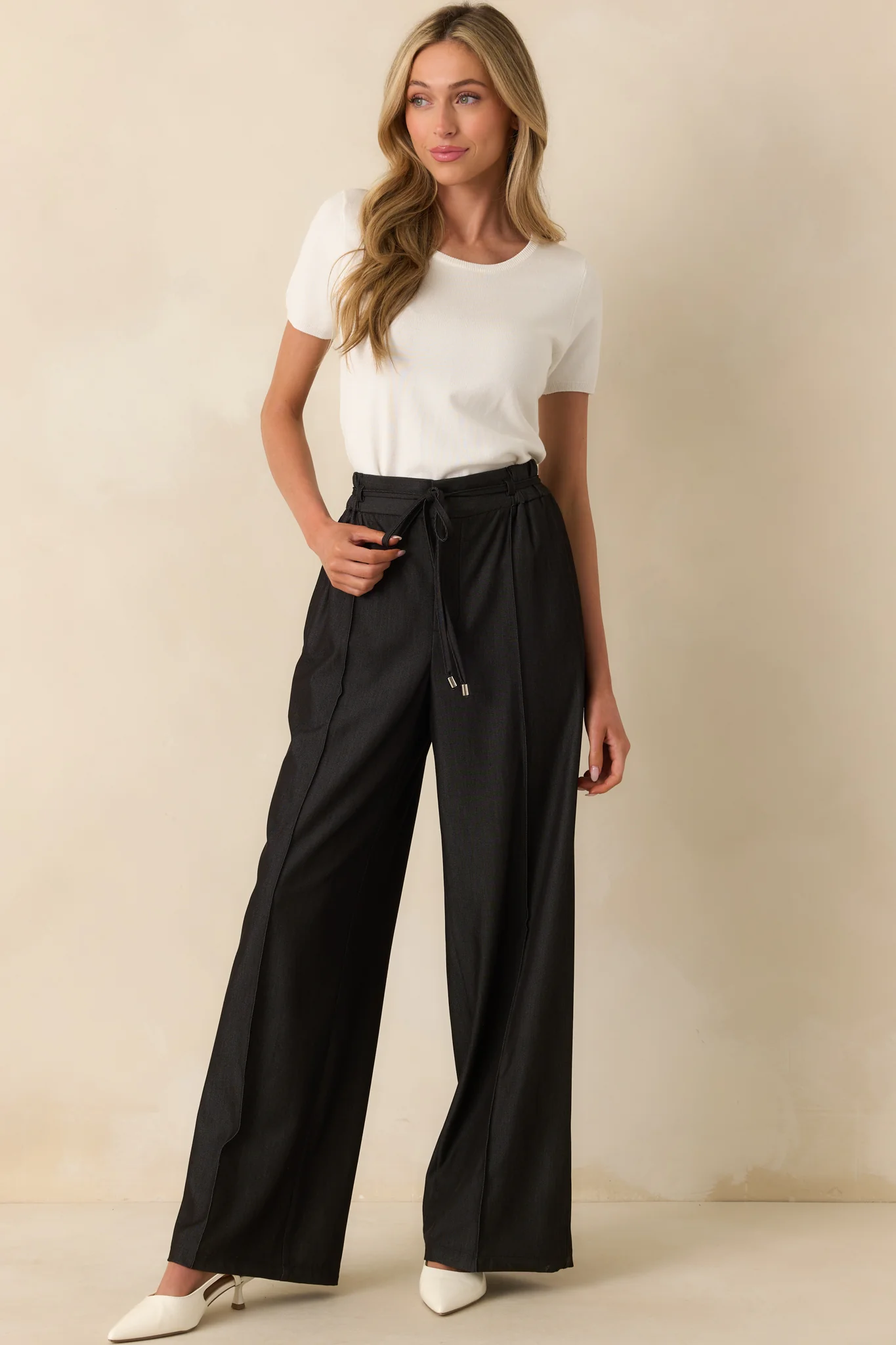 Cross Your Mind Ivory Short Sleeve Sweater Top