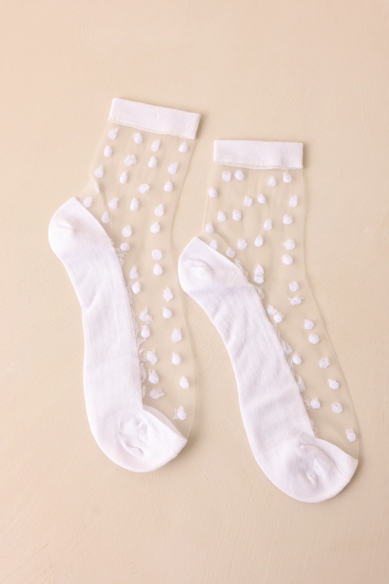 Locket of Dreams White Sheer Socks