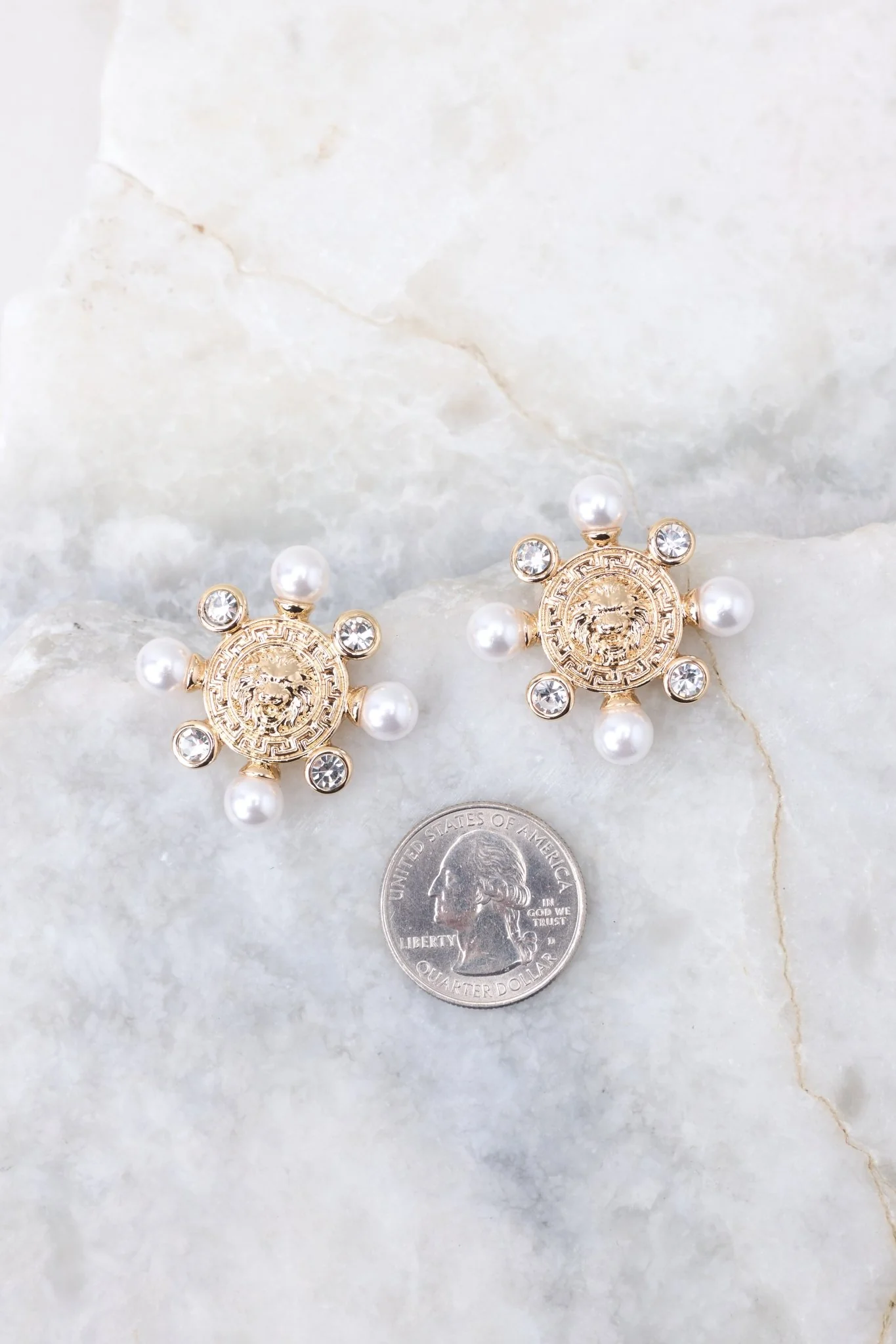 In A Bad Romance Gold Earrings