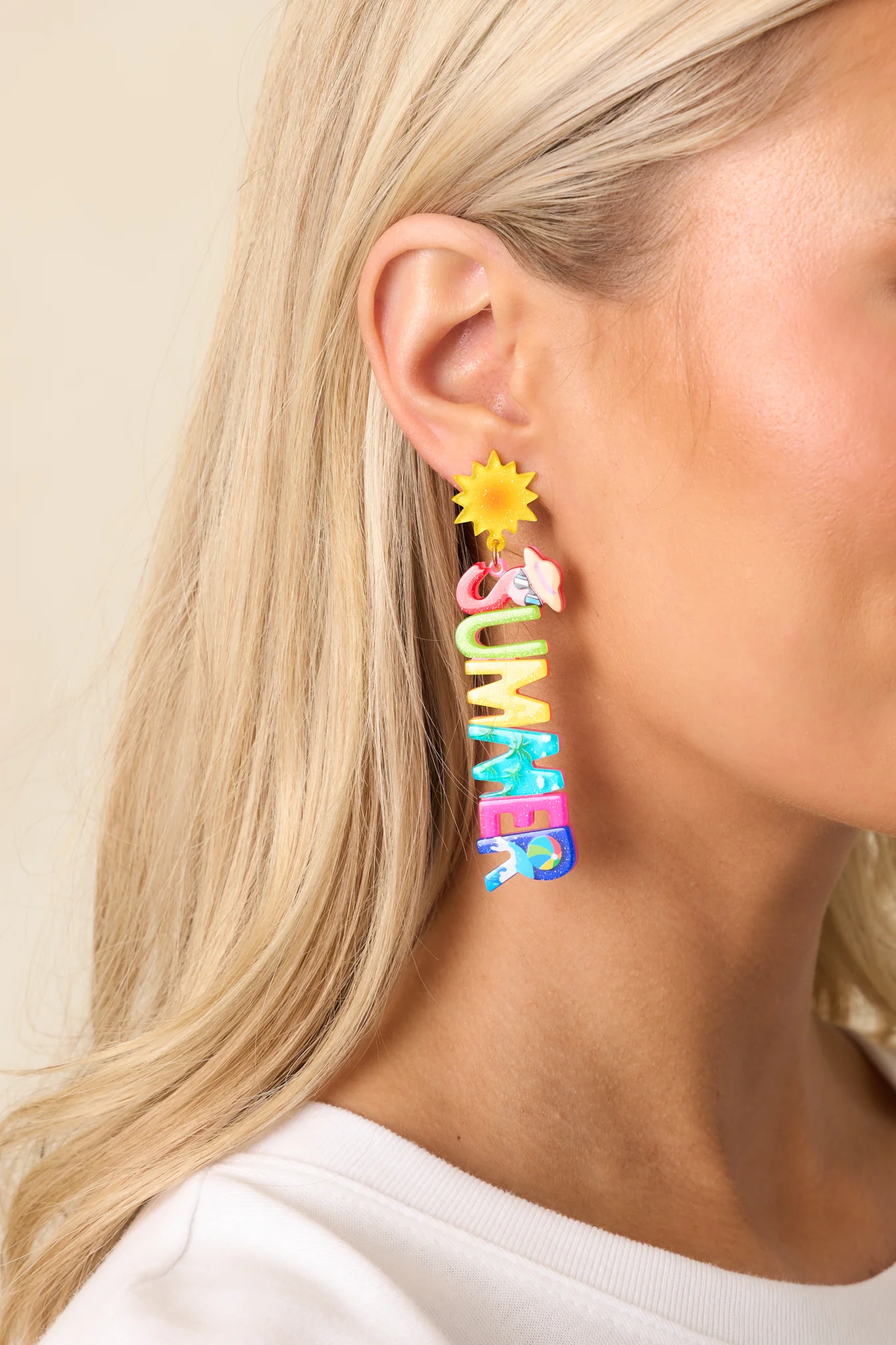 Off The Shore Multi Summer Drop Earrings