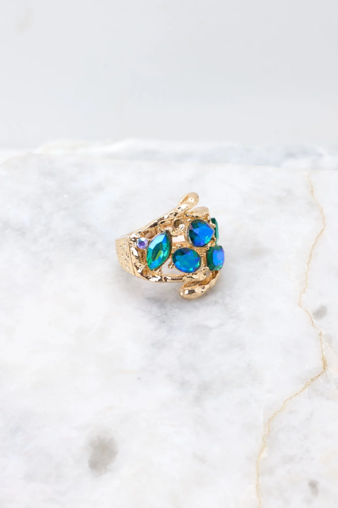 Love Me Forever Blue Ring