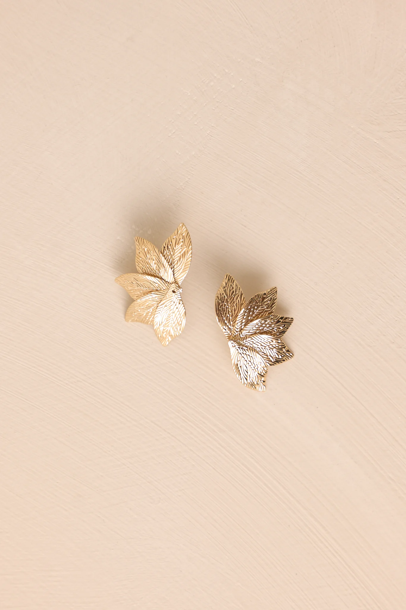It's The Little Things Gold Leaf Earrings
