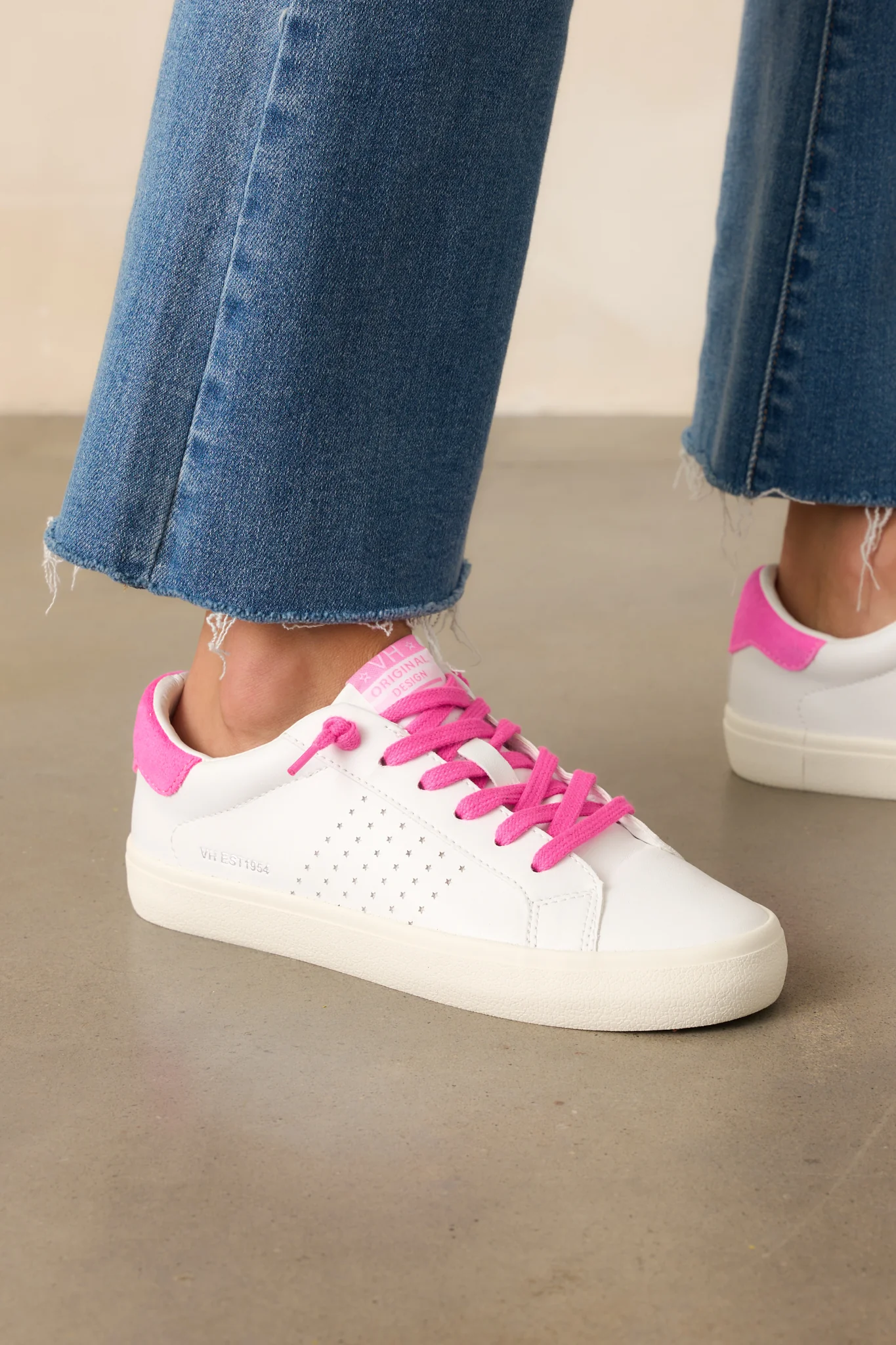 Vintage Havana Original Neon Pink Lace Sneakers