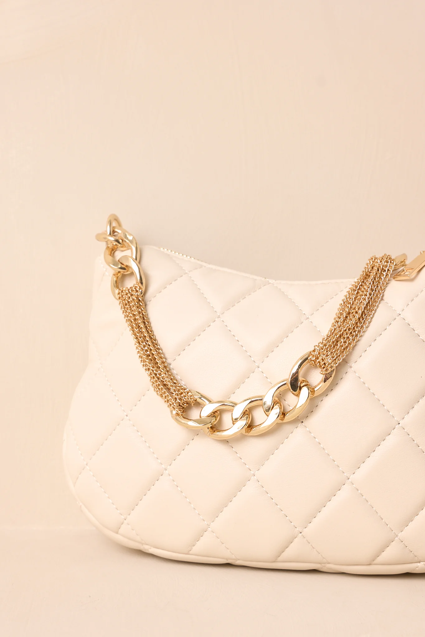 I'm Yours Tonight Ivory Quilted Handbag