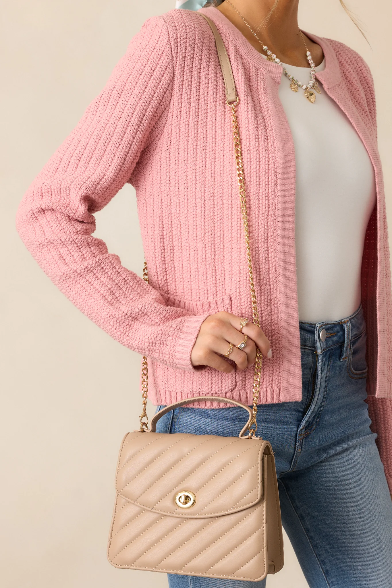 Starborn Mantle Light Mocha Quilted Handbag