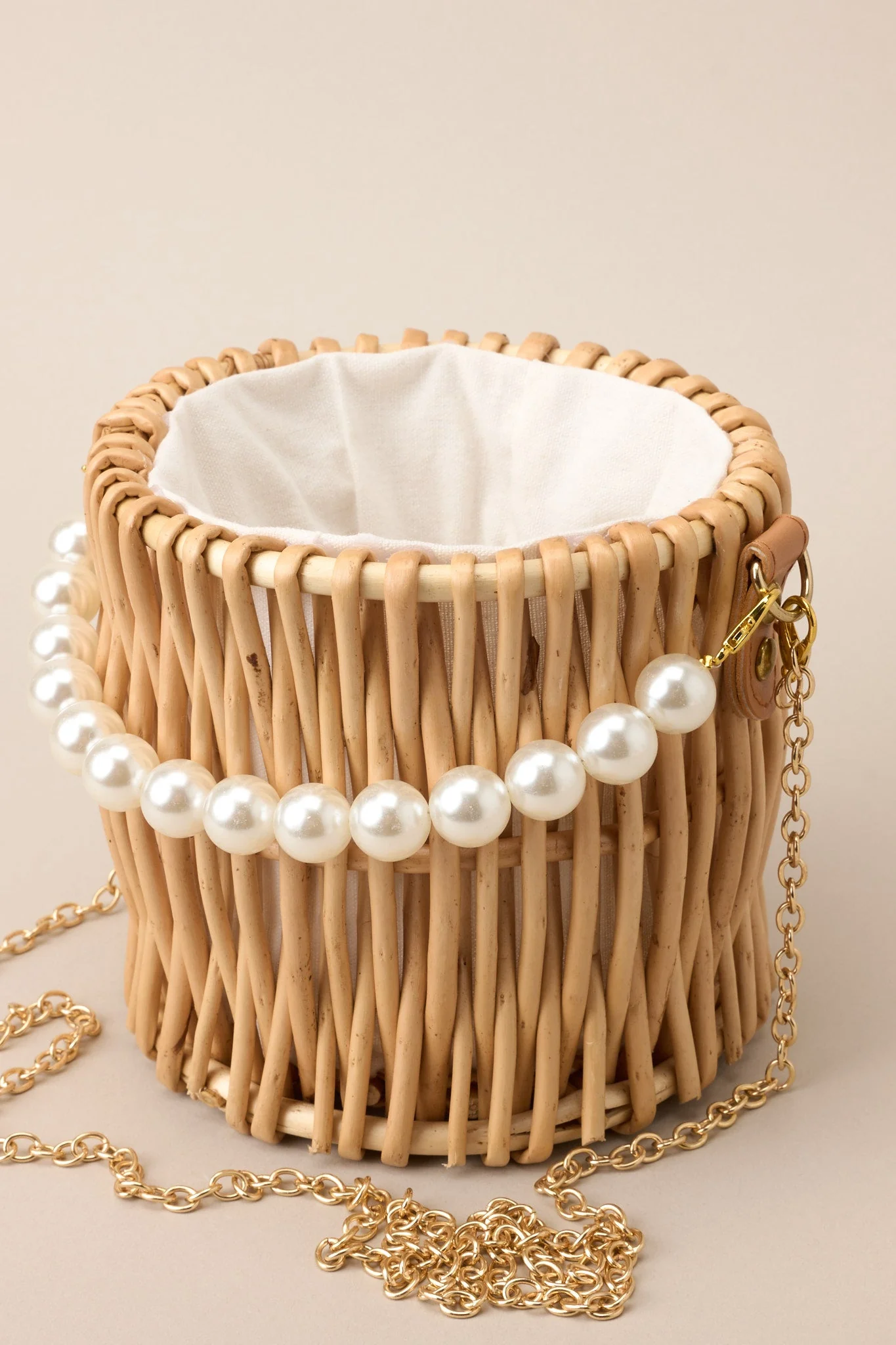 In This Moment Natural Bucket Handbag