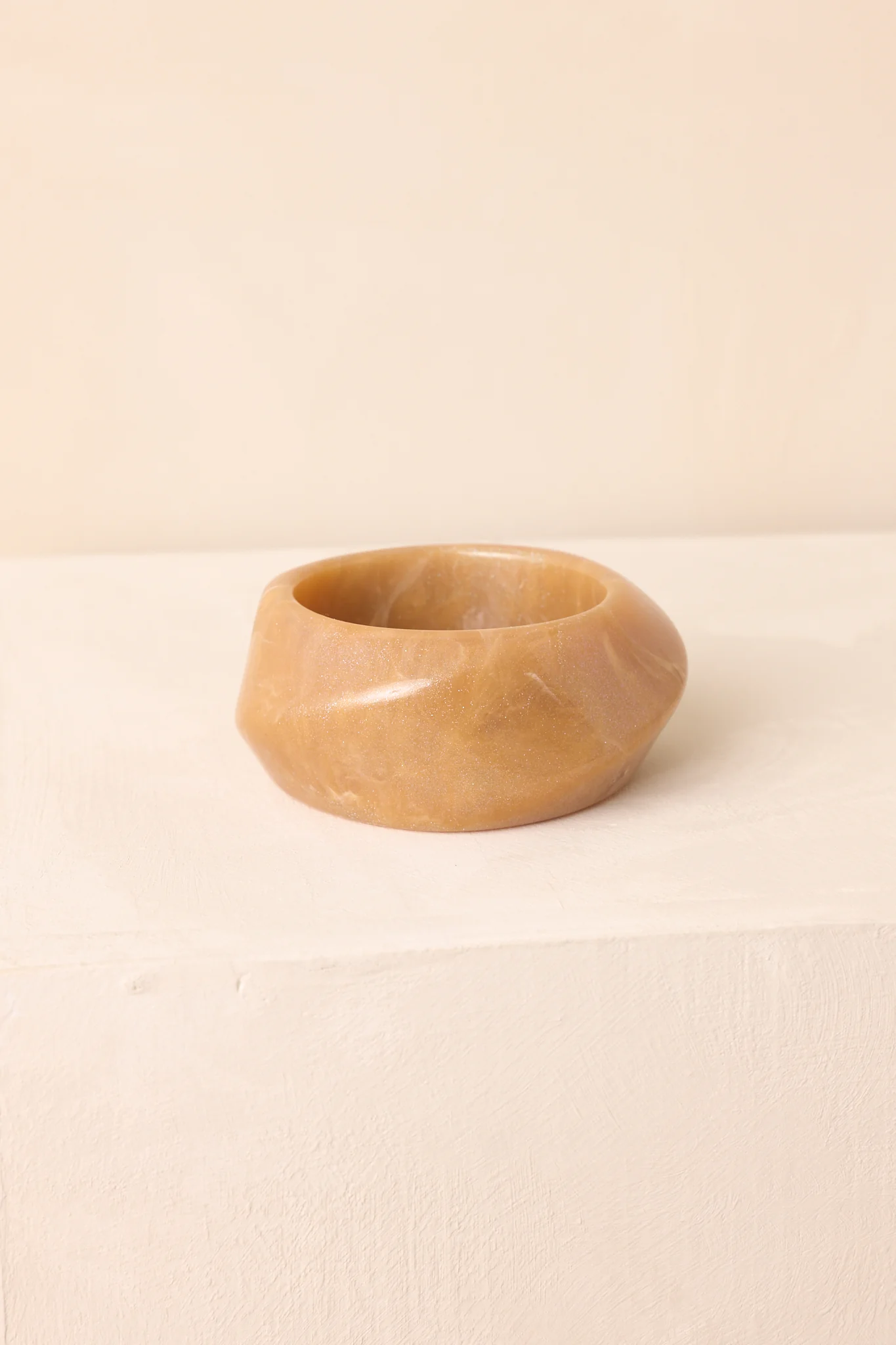 Couldn’t Miss It Tan Marble Twisted Bangle Bracelet