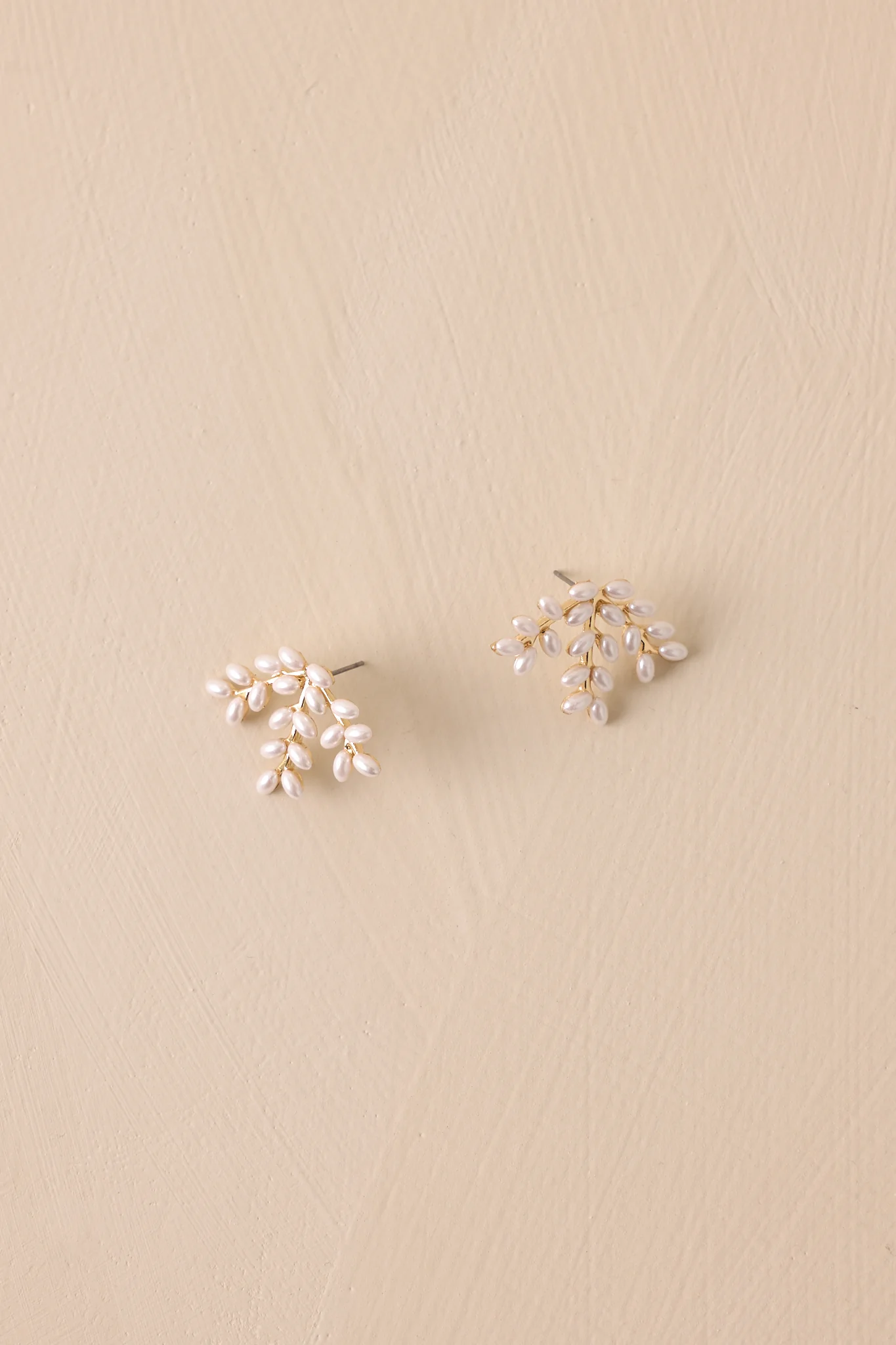 Blossom Burst Gold Pearl Earrings