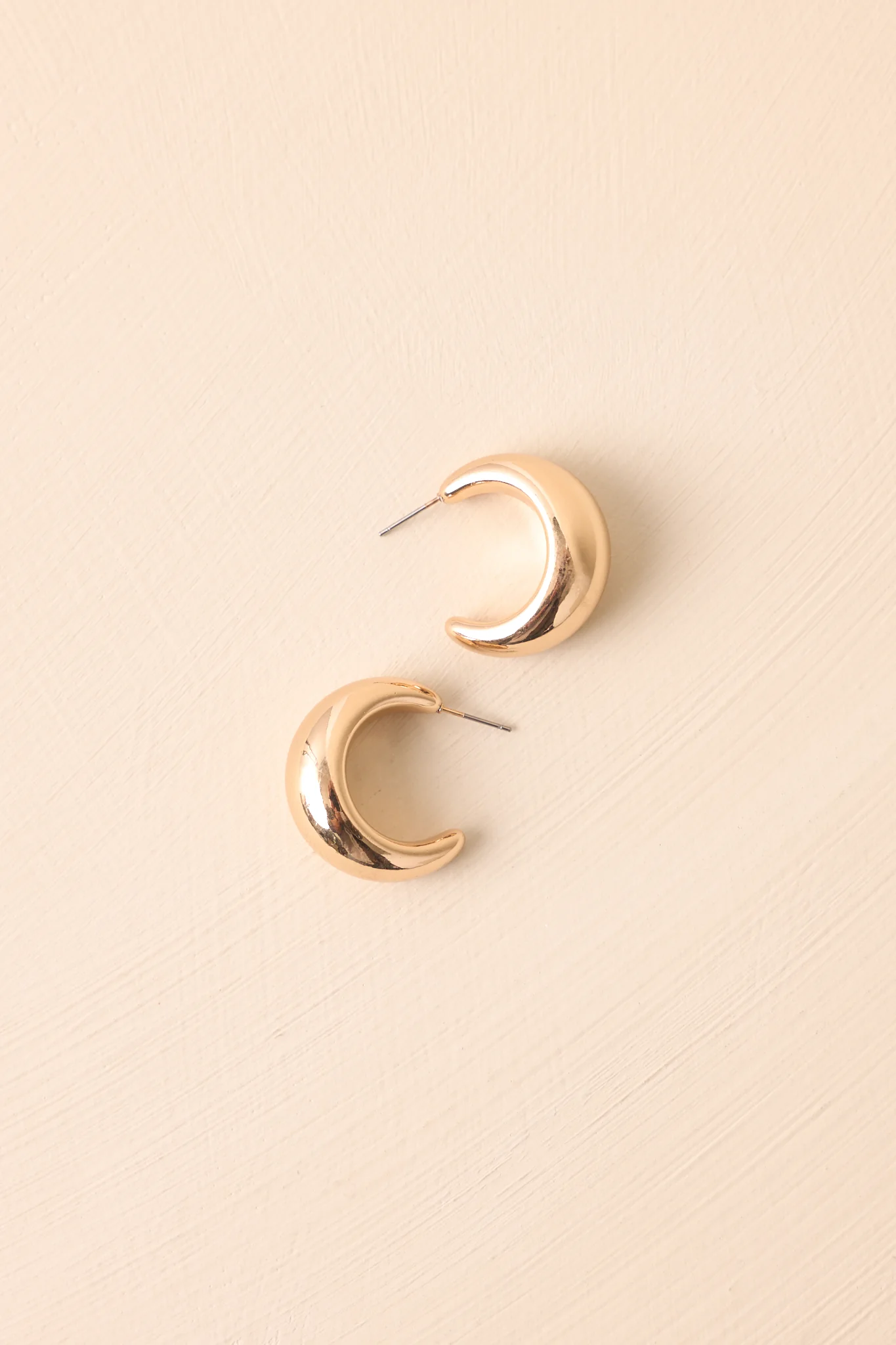 Simply Magnetic Gold Dome Hoop Earrings