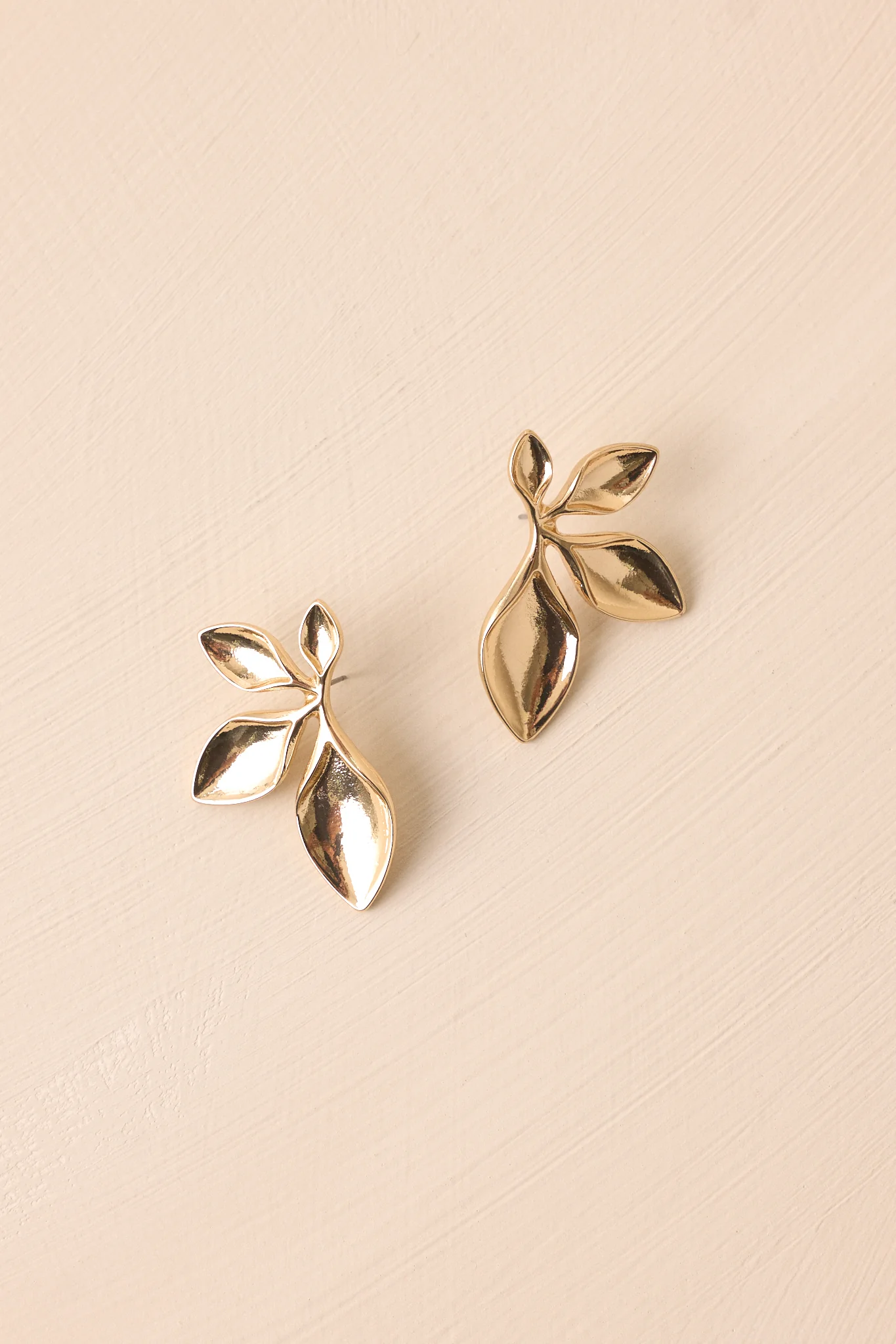 Dusk Reverie Gold Leaf Earrings