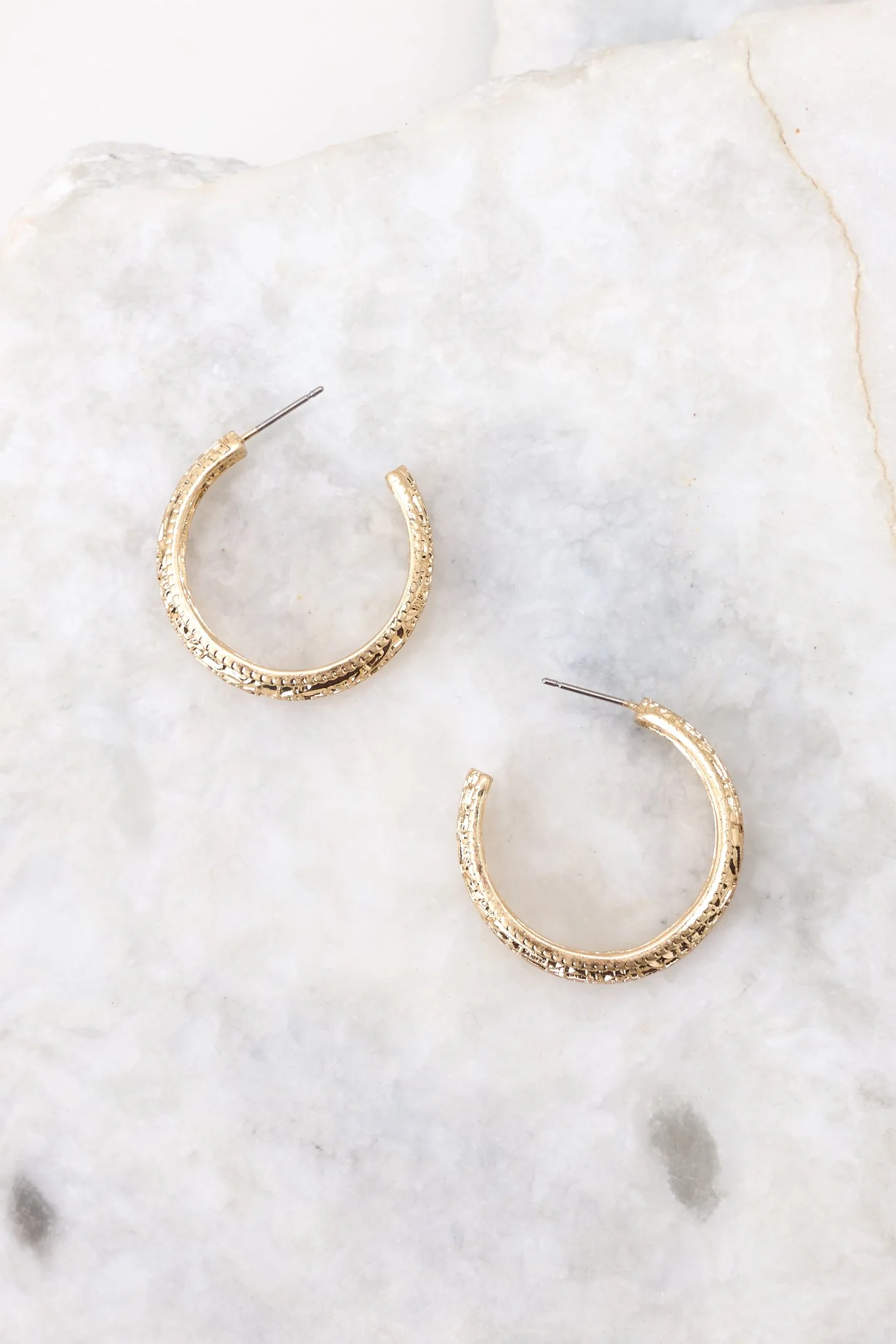 On It Goes Gold Hoop Earrings