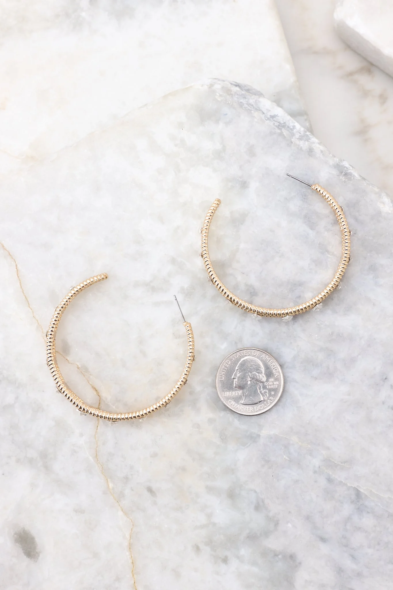Immediate Yes Gold Hoop Earrings