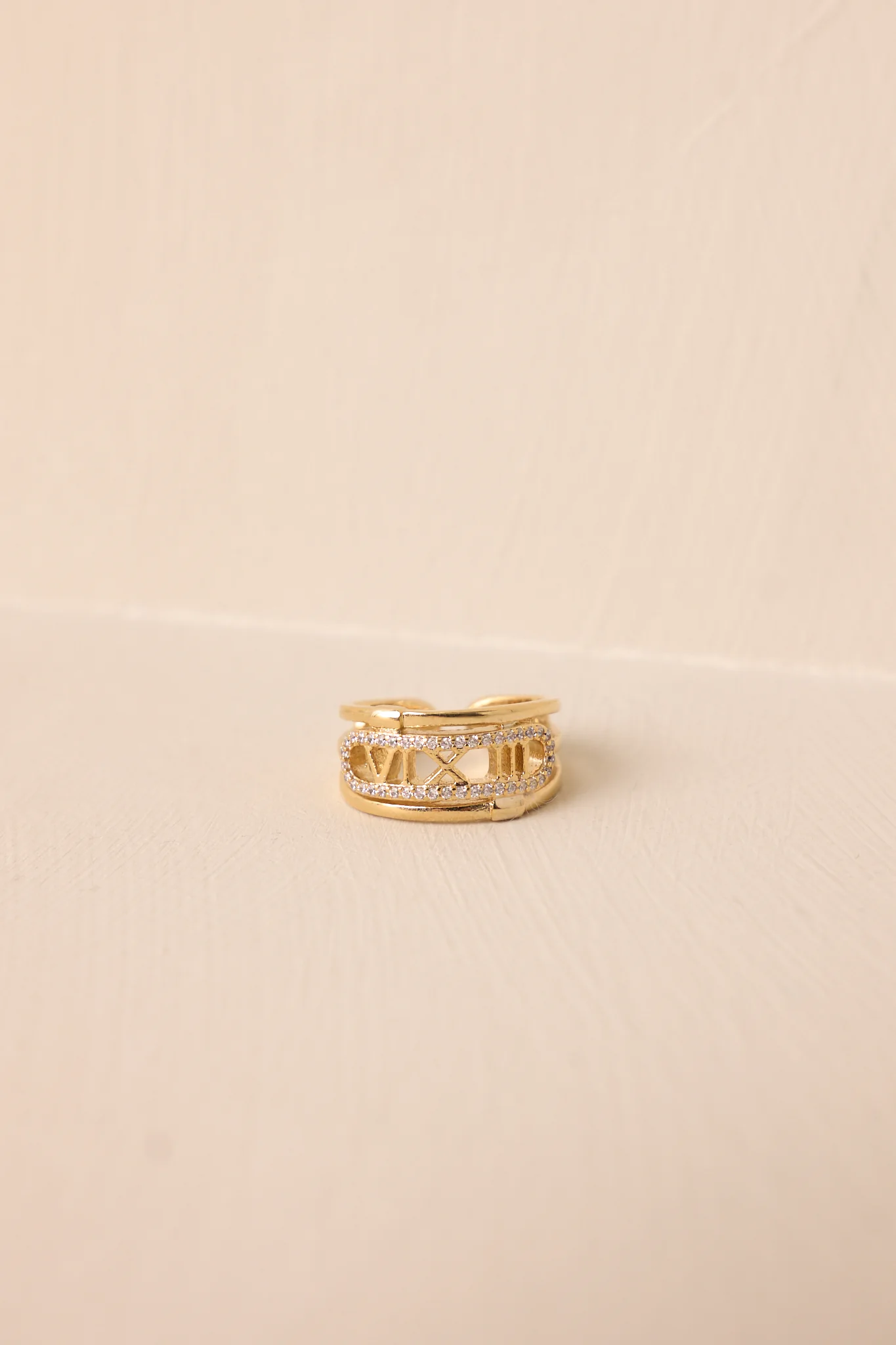 Skies Of Light Gold & Pave Diamond Ring