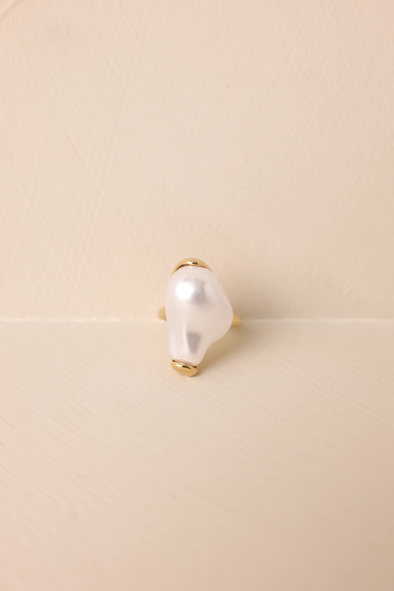 The Sea Calls Gold & Ivory Faux Pearl Ring