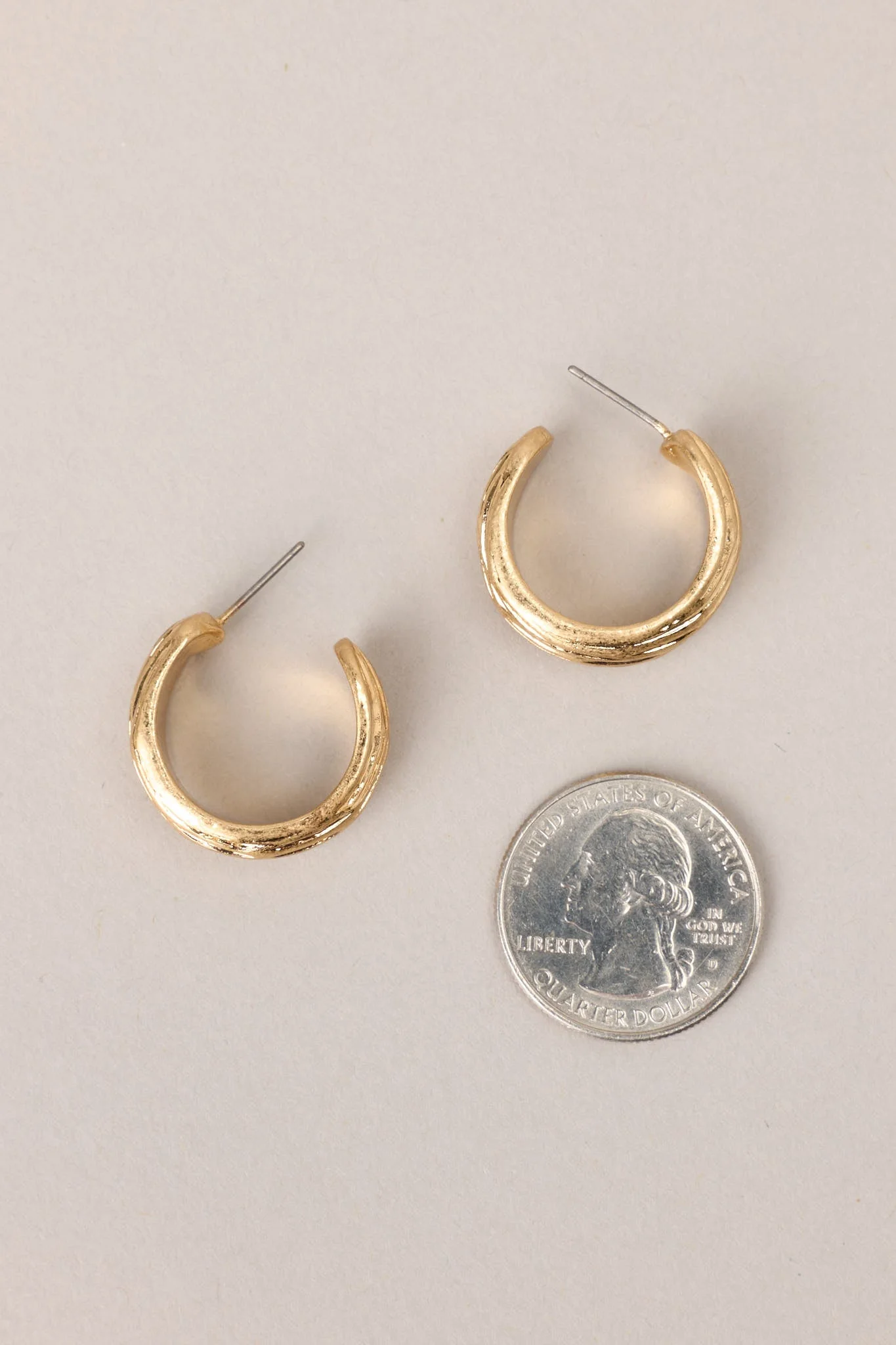 Forever Enchanted Gold Hoop Earrings
