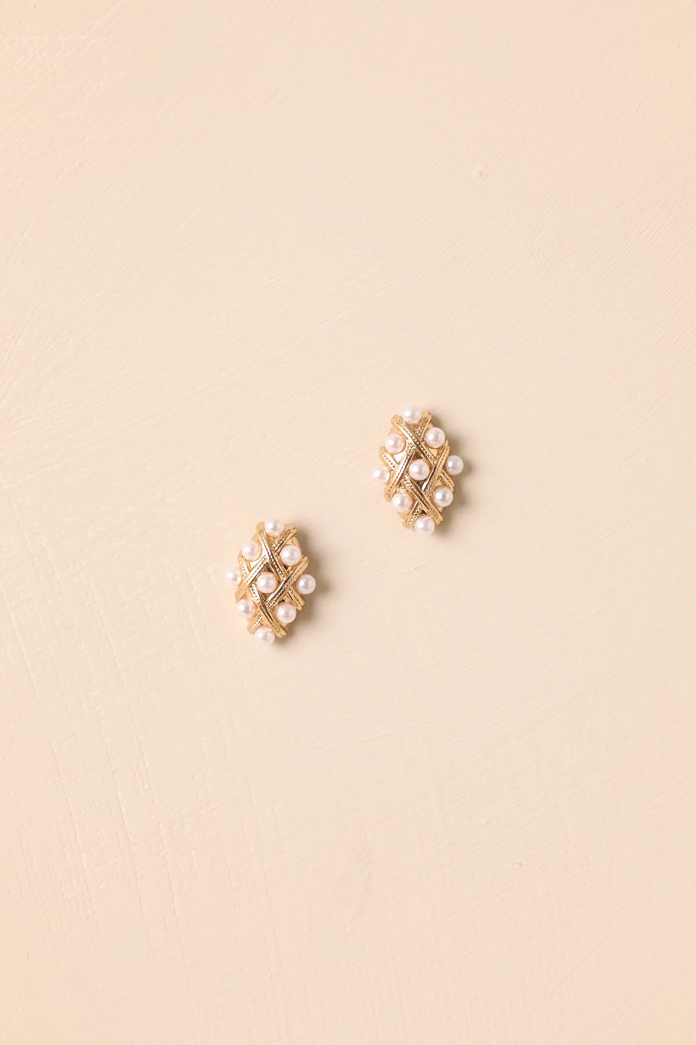 Daydream Believer Gold & Faux Pearl Earrings