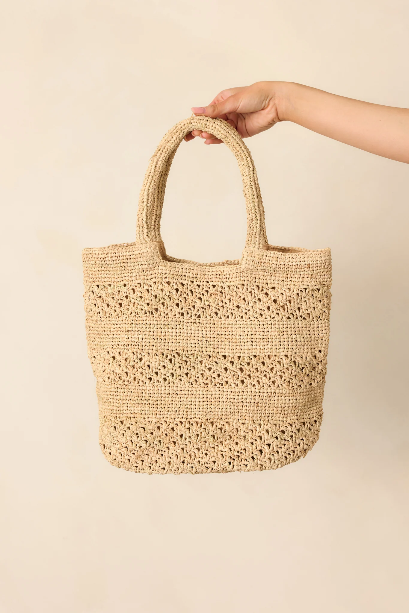 I Know The Way There Natural Raffia Woven Handbag