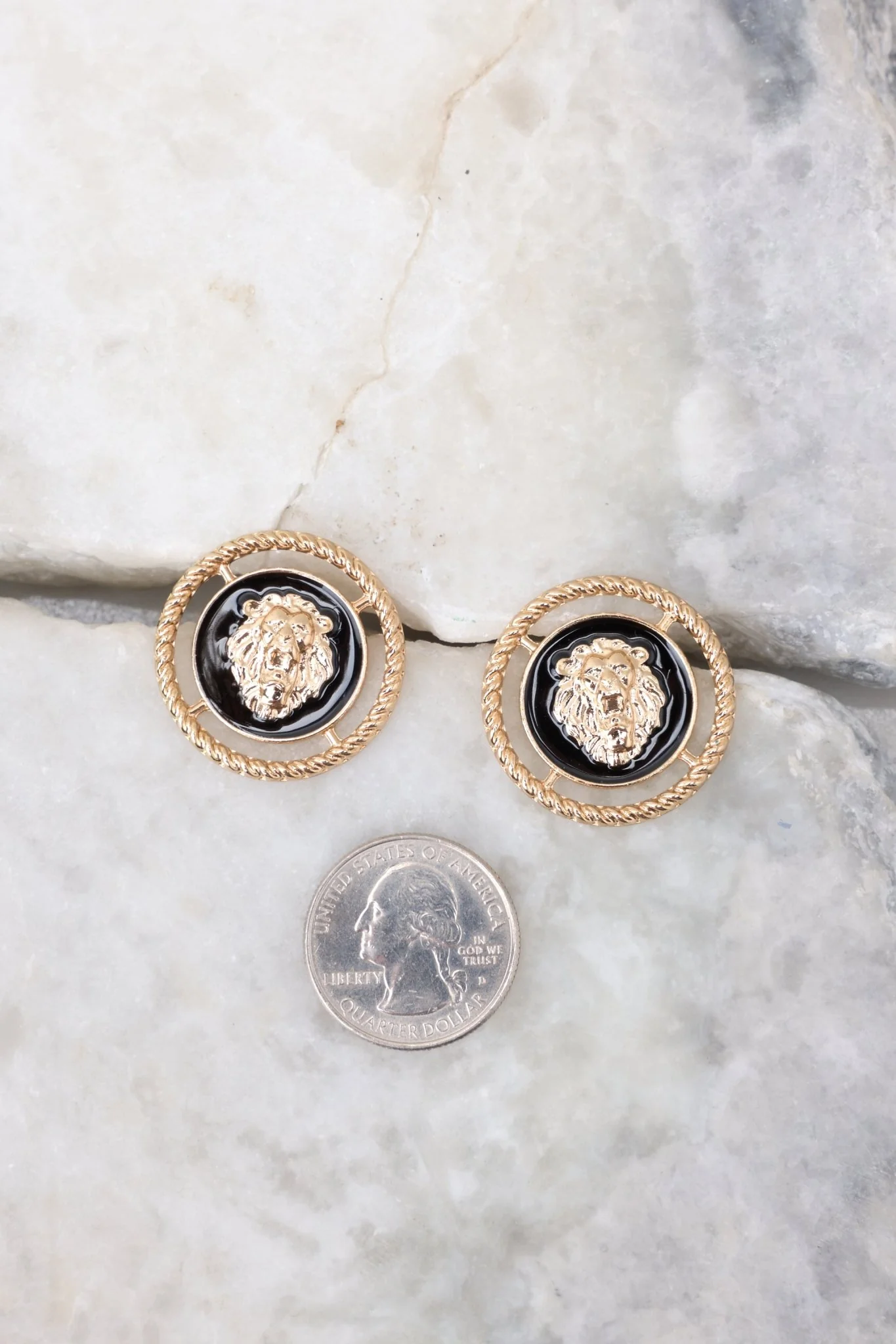 Fiercely Cute Gold Earrings