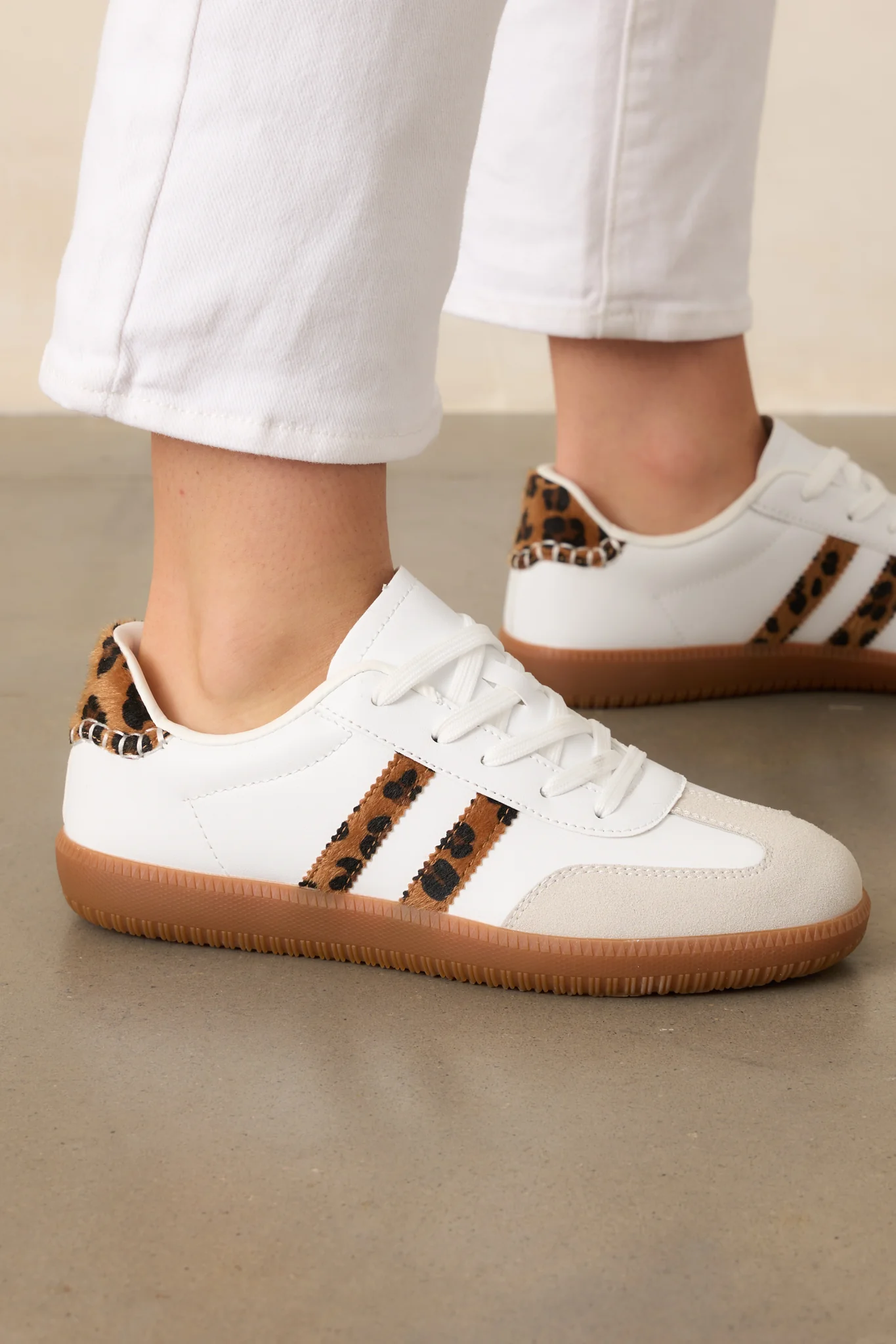 Midtown Market Leopard Print Retro Sneakers