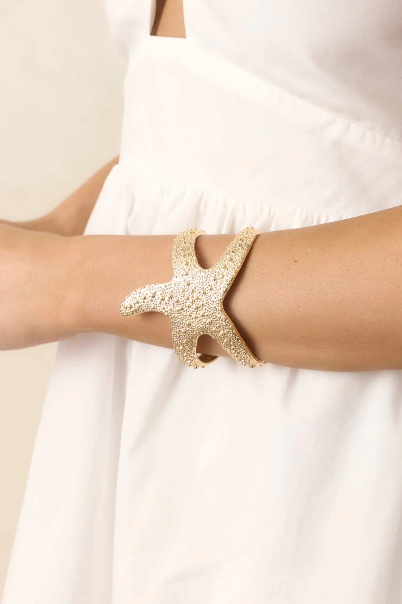 Seas Ahead Gold Starfish Bracelet