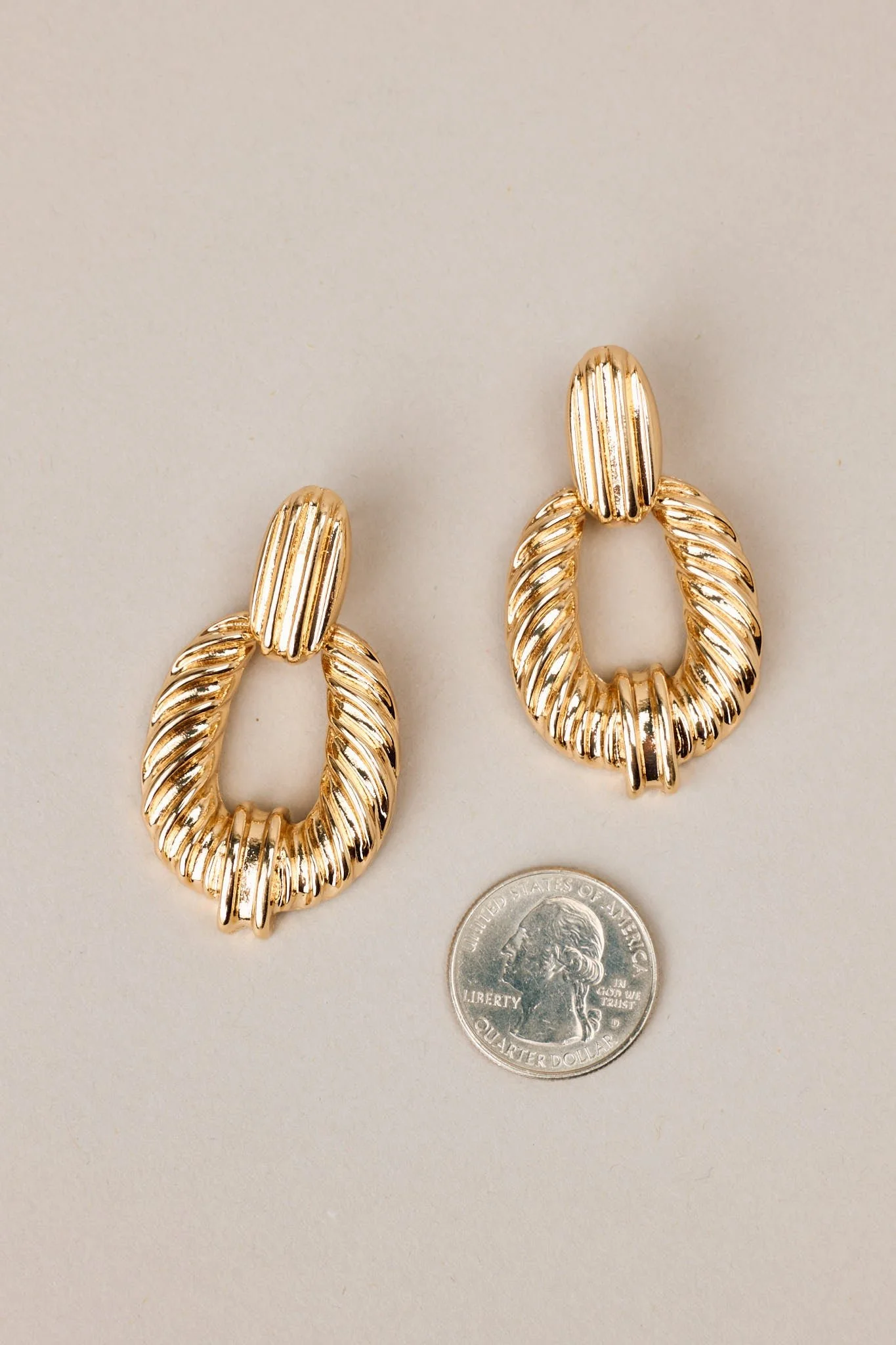Finally My Time Gold Earrings