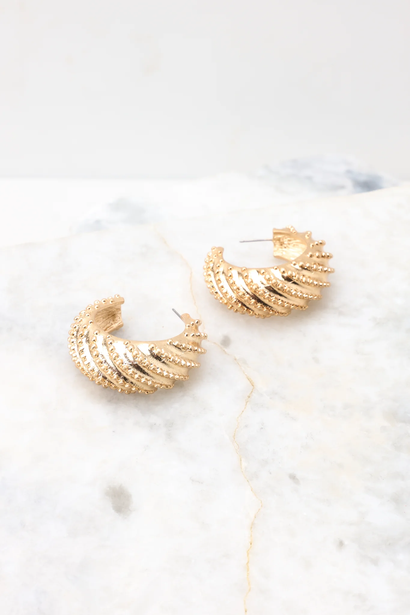 Upscale Energy Gold Hoop Earrings