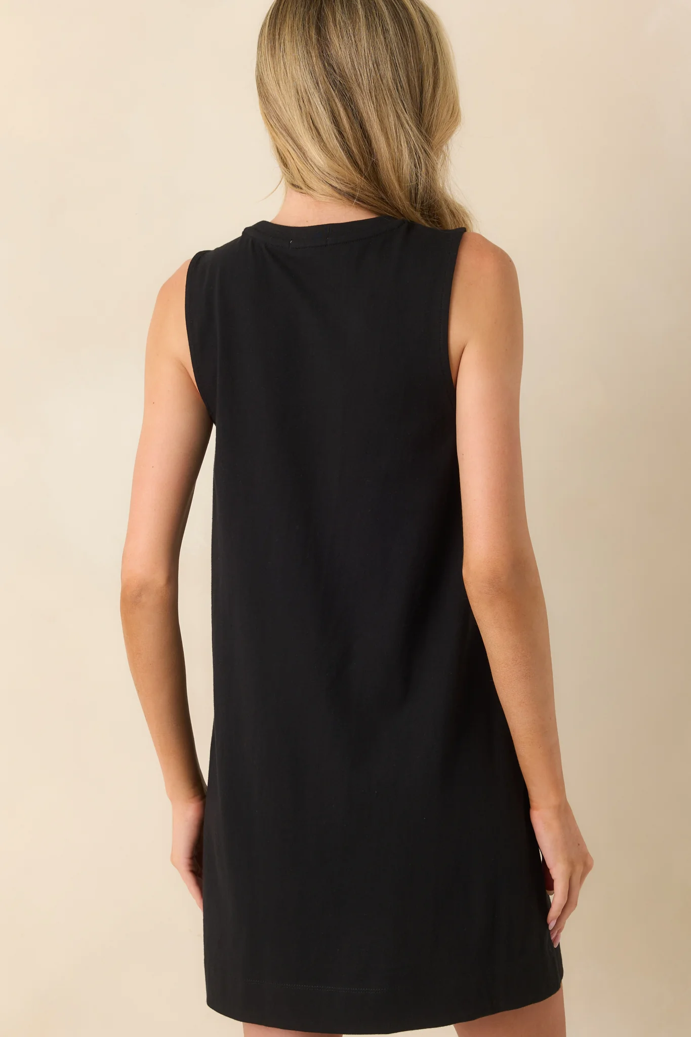 Z Supply Black Cotton Sloane Mini Dress
