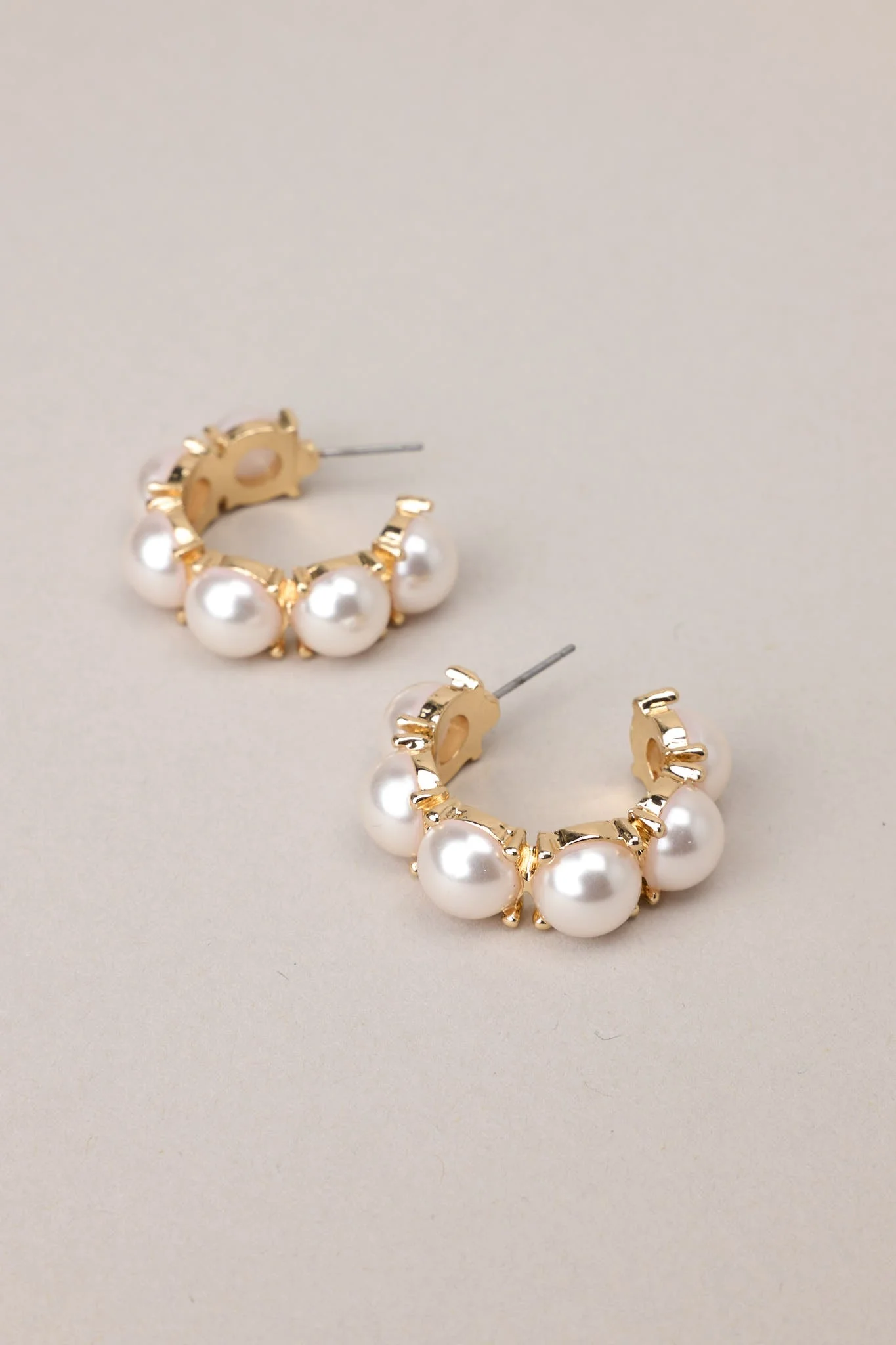 Radiant Finesse Pearl Hoop Earrings