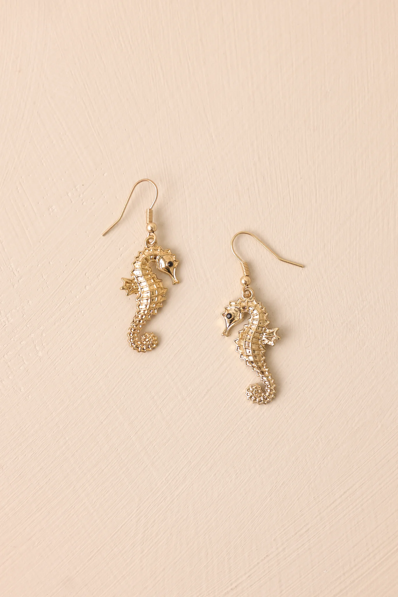 Into The Deep Gold Seahorse Earrings