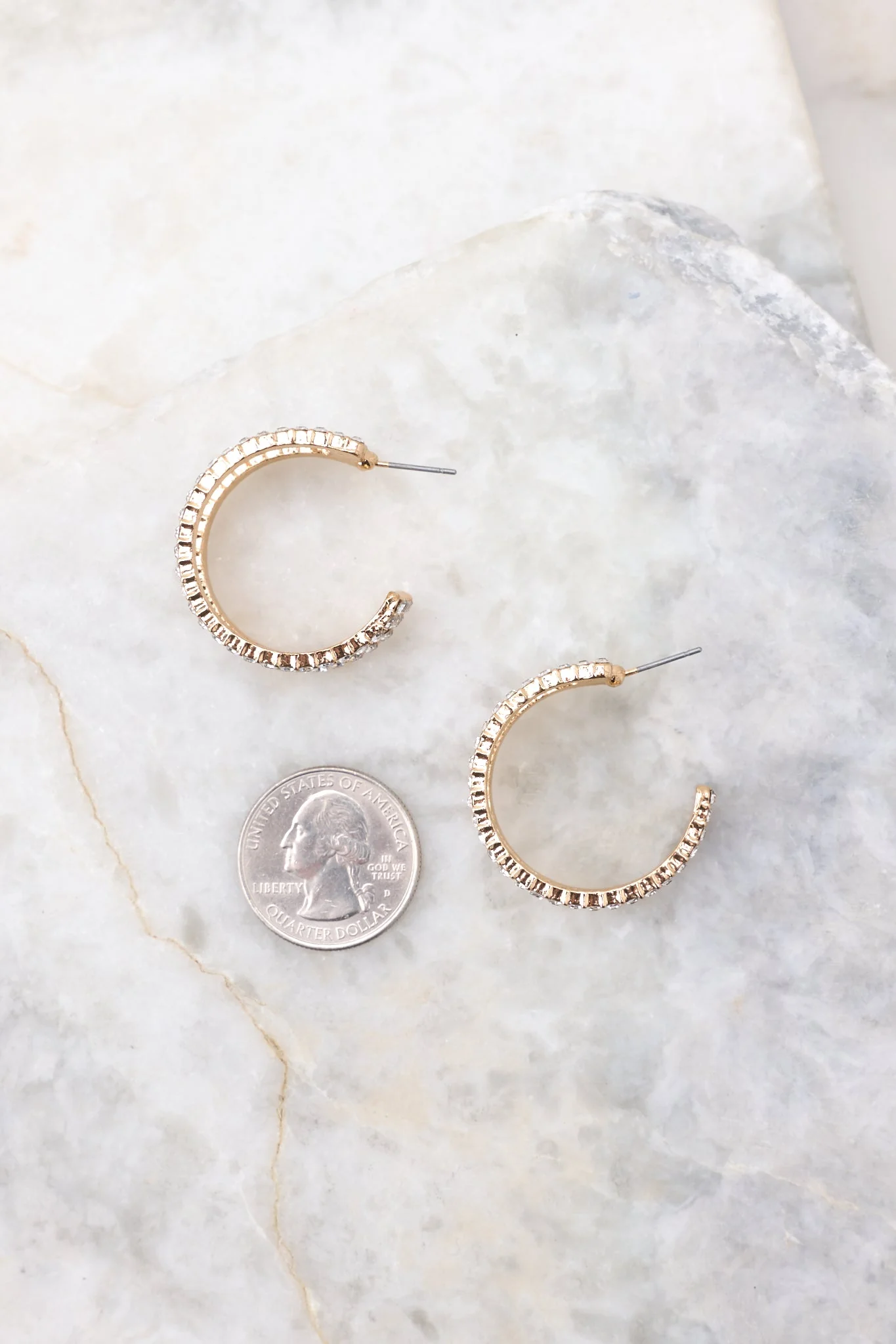 I Meant That Gold Hoop Earrings