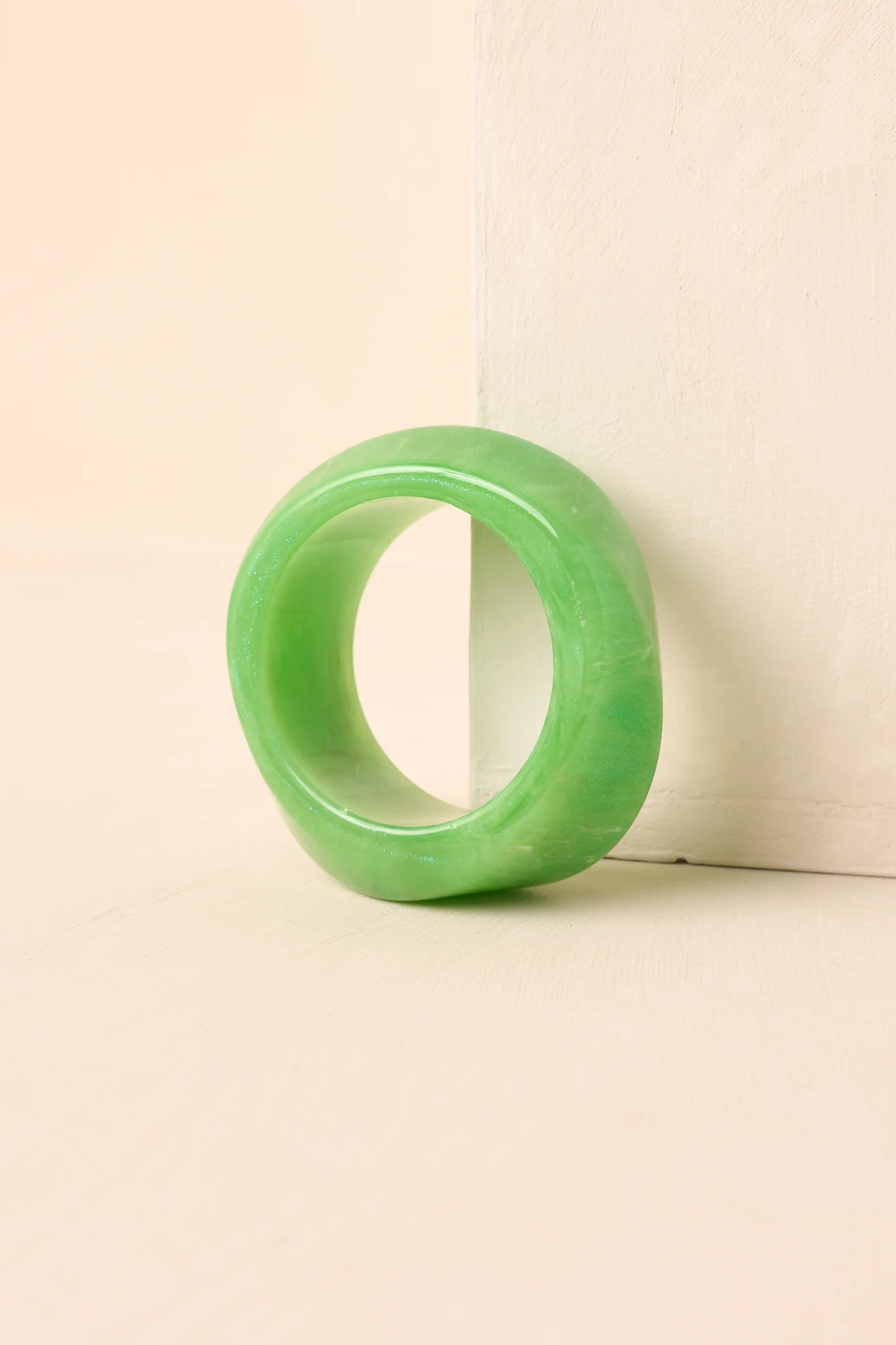 Couldn’t Miss It Green Marble Twisted Bangle Bracelet