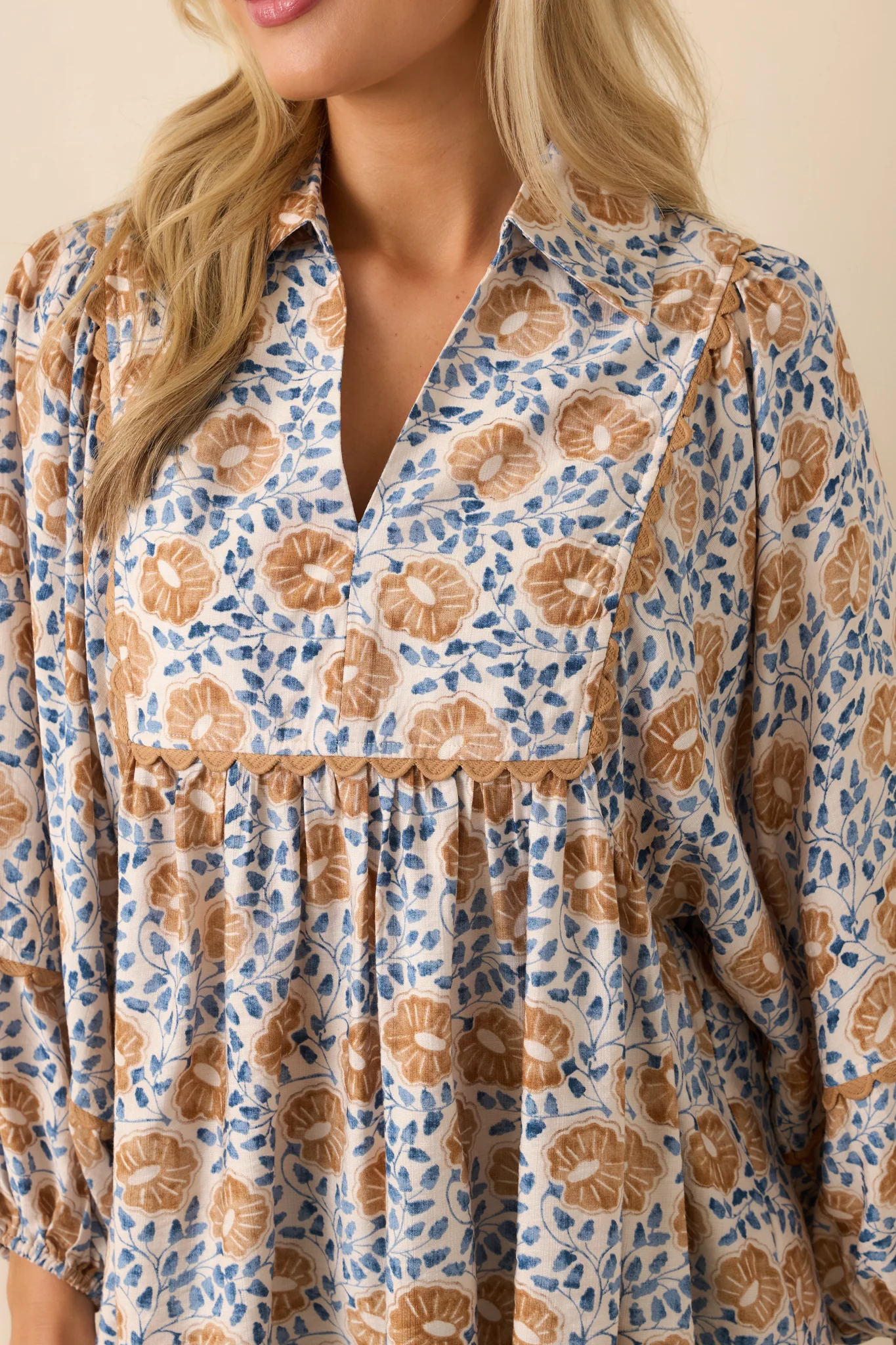 All Yours Honey Yellow Multi Floral Print Top