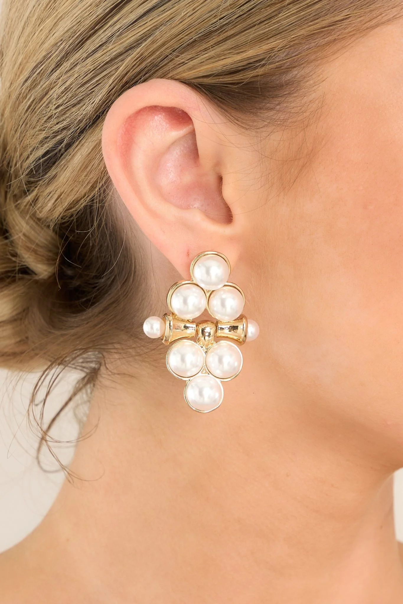 Good To Be Back Pearl Statement Earrings