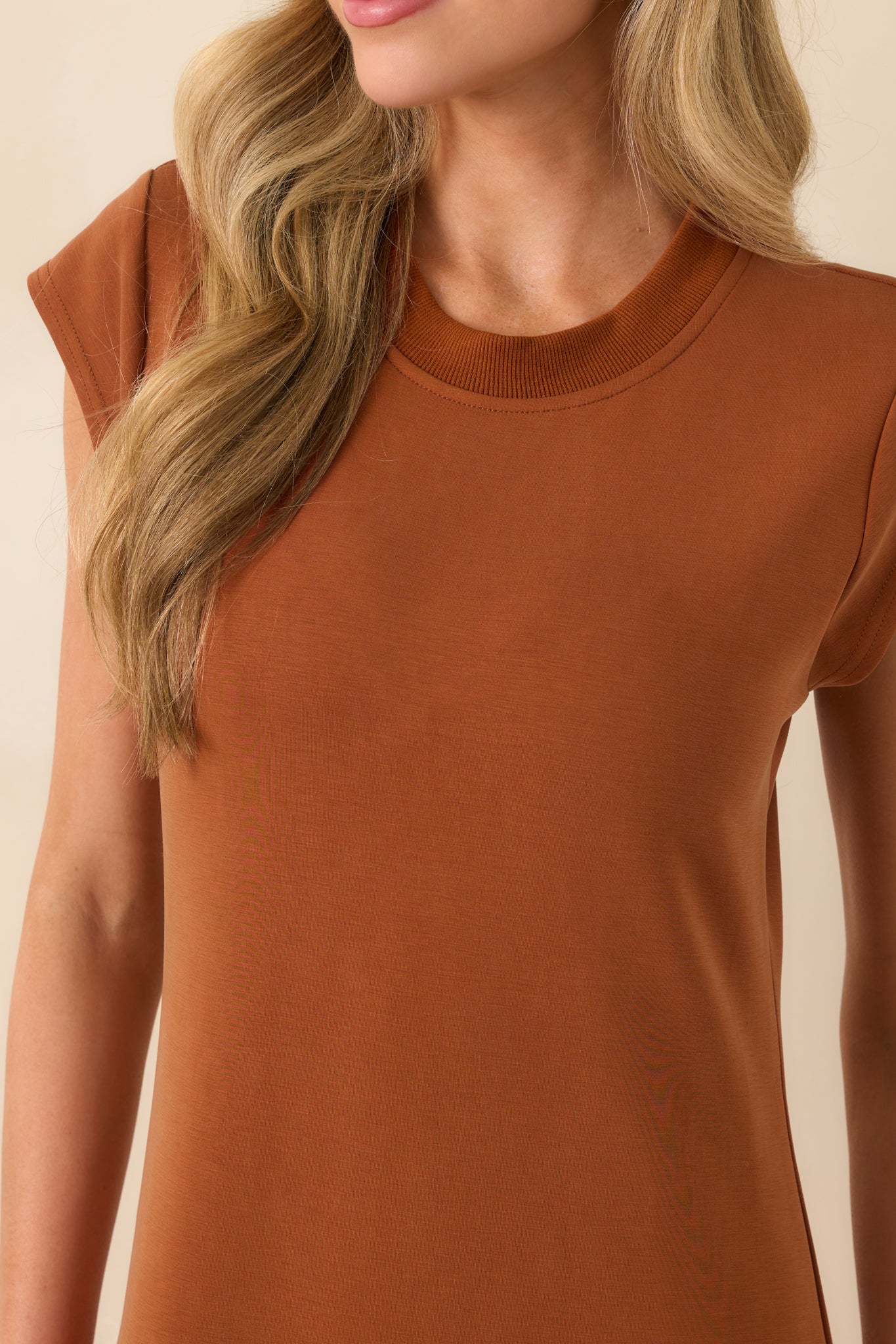 Take The Long Way Home Rust Orange Cap Sleeve Maxi Dress