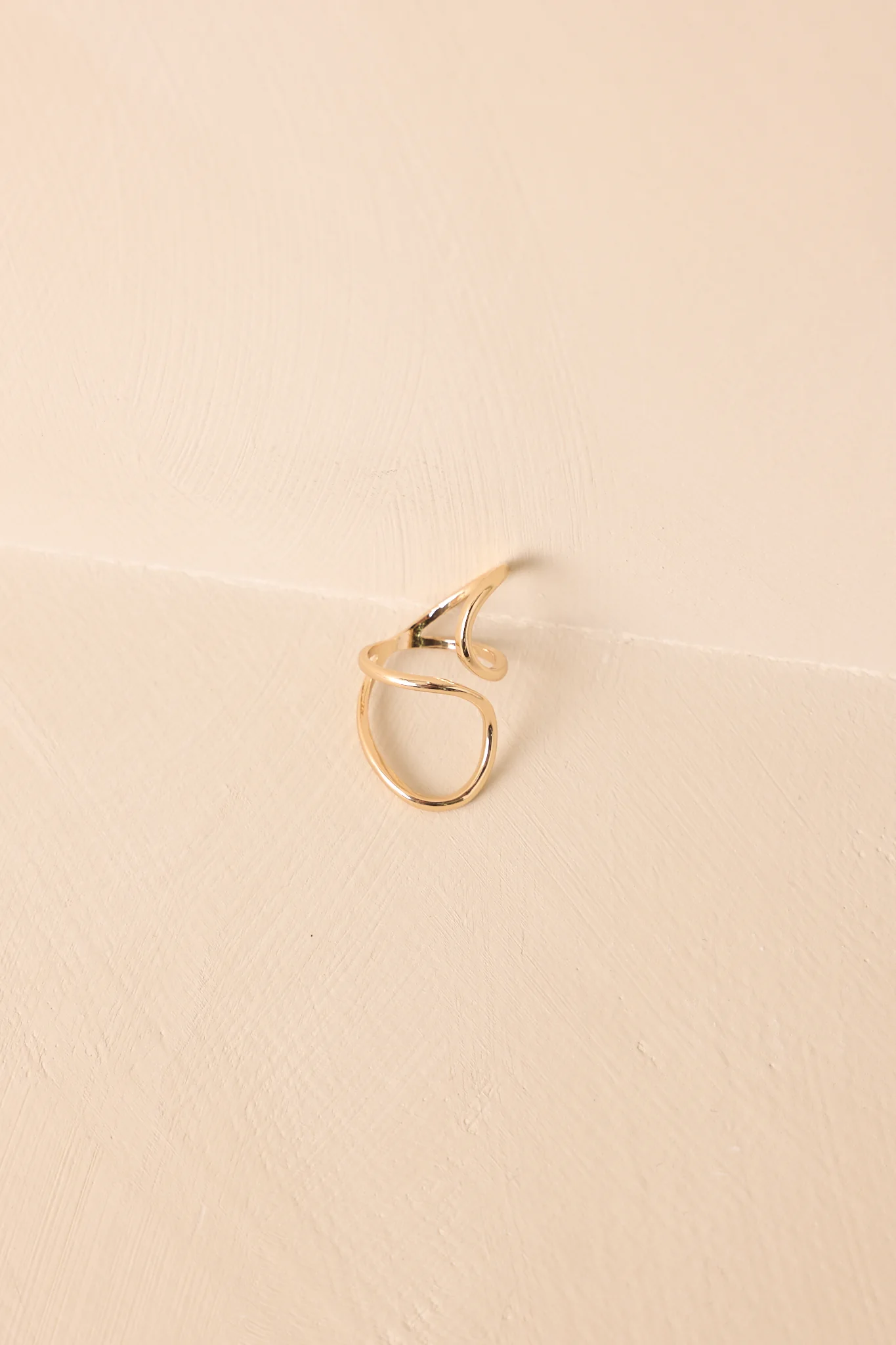 Charmed To Be Here Gold Sculptural Wrap Ring