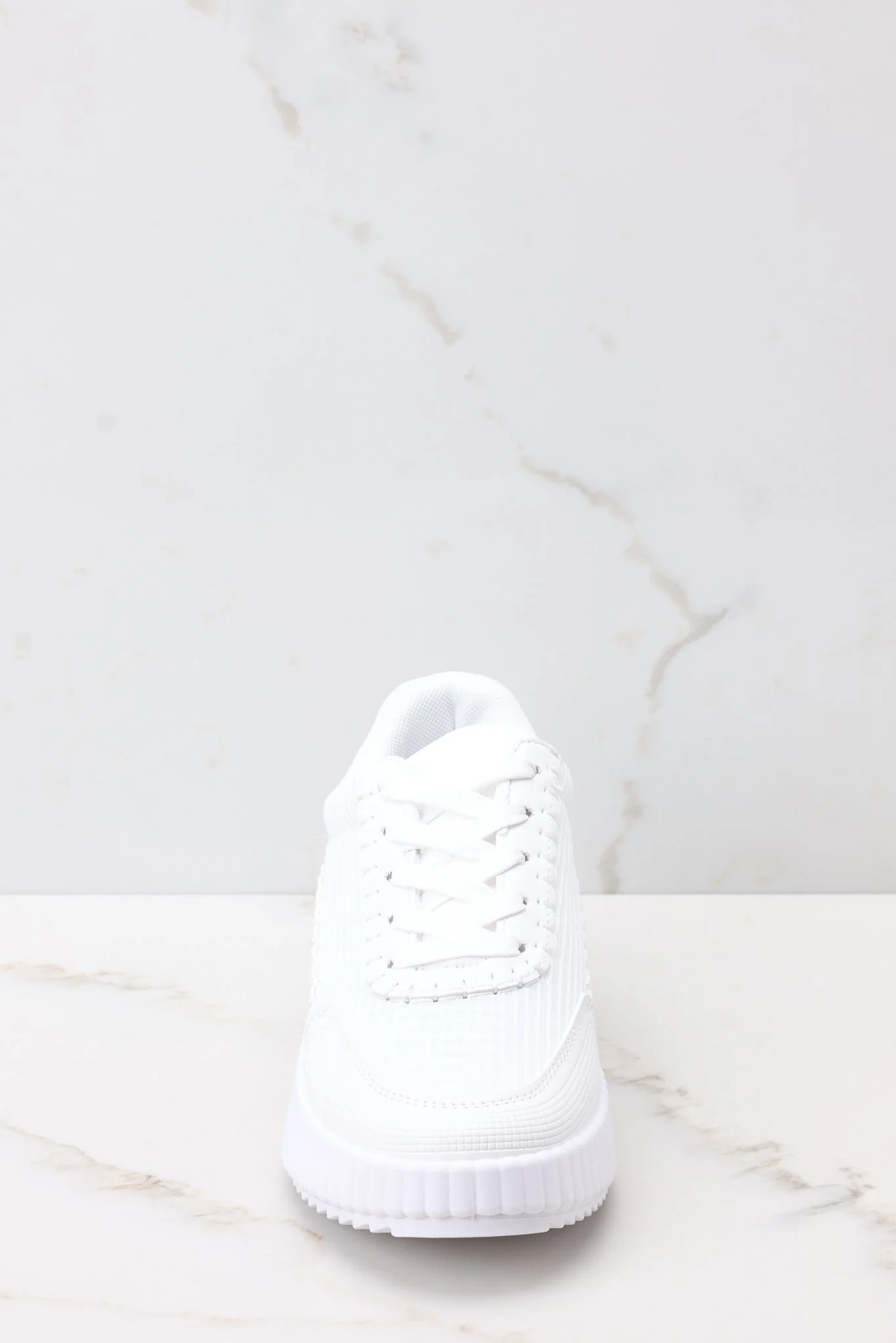 Iconic Steps White Platform Sneakers