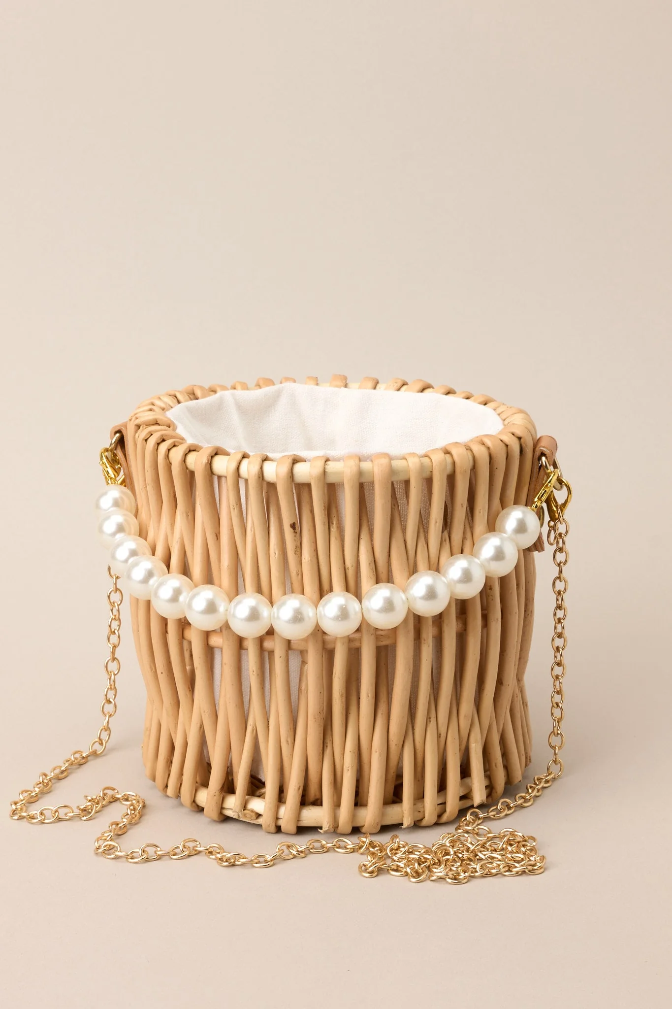 In This Moment Natural Bucket Handbag