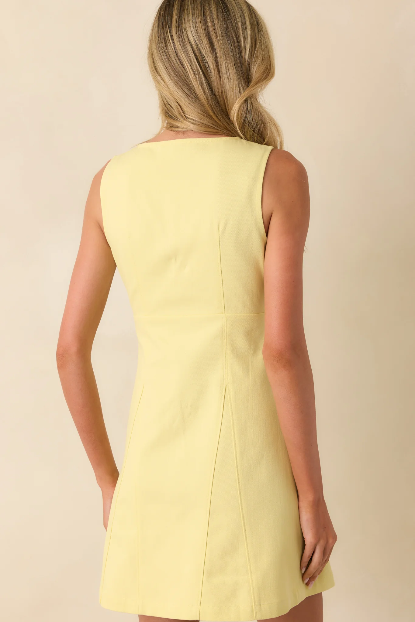 MINKPINK Yellow Cotton Izzy Panel Mini Dress