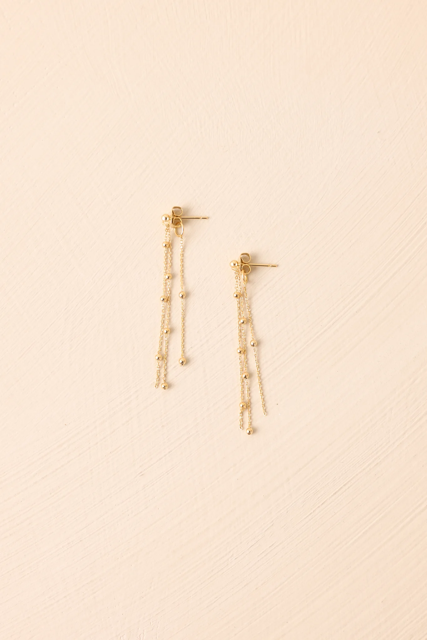 Nothing Too Serious Gold Cable Chain Drop Earrings