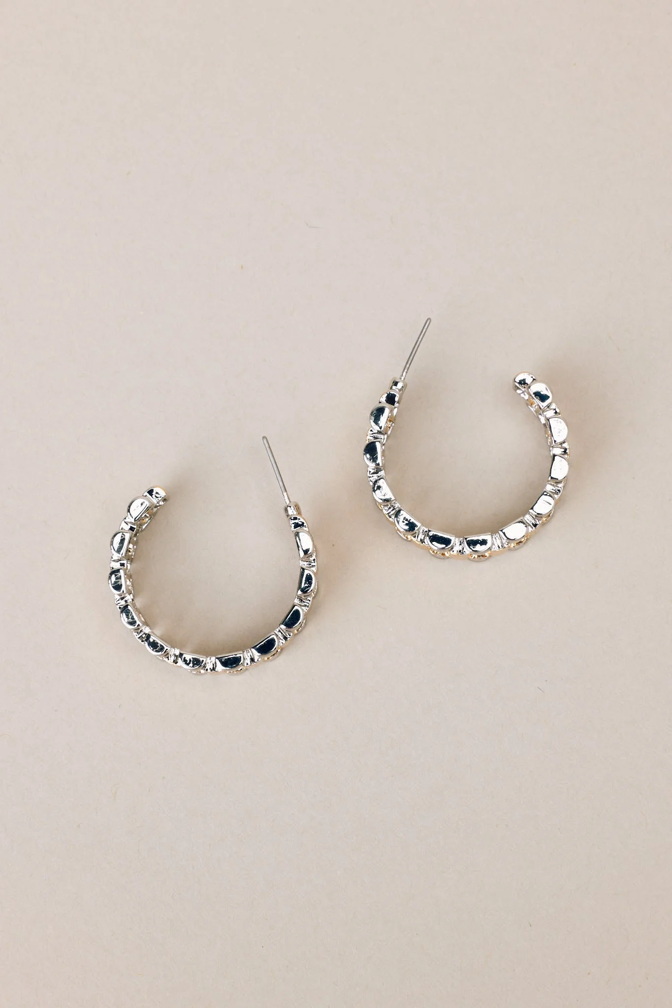 Gleaming Harmony Gold & Silver Hoop Earrings